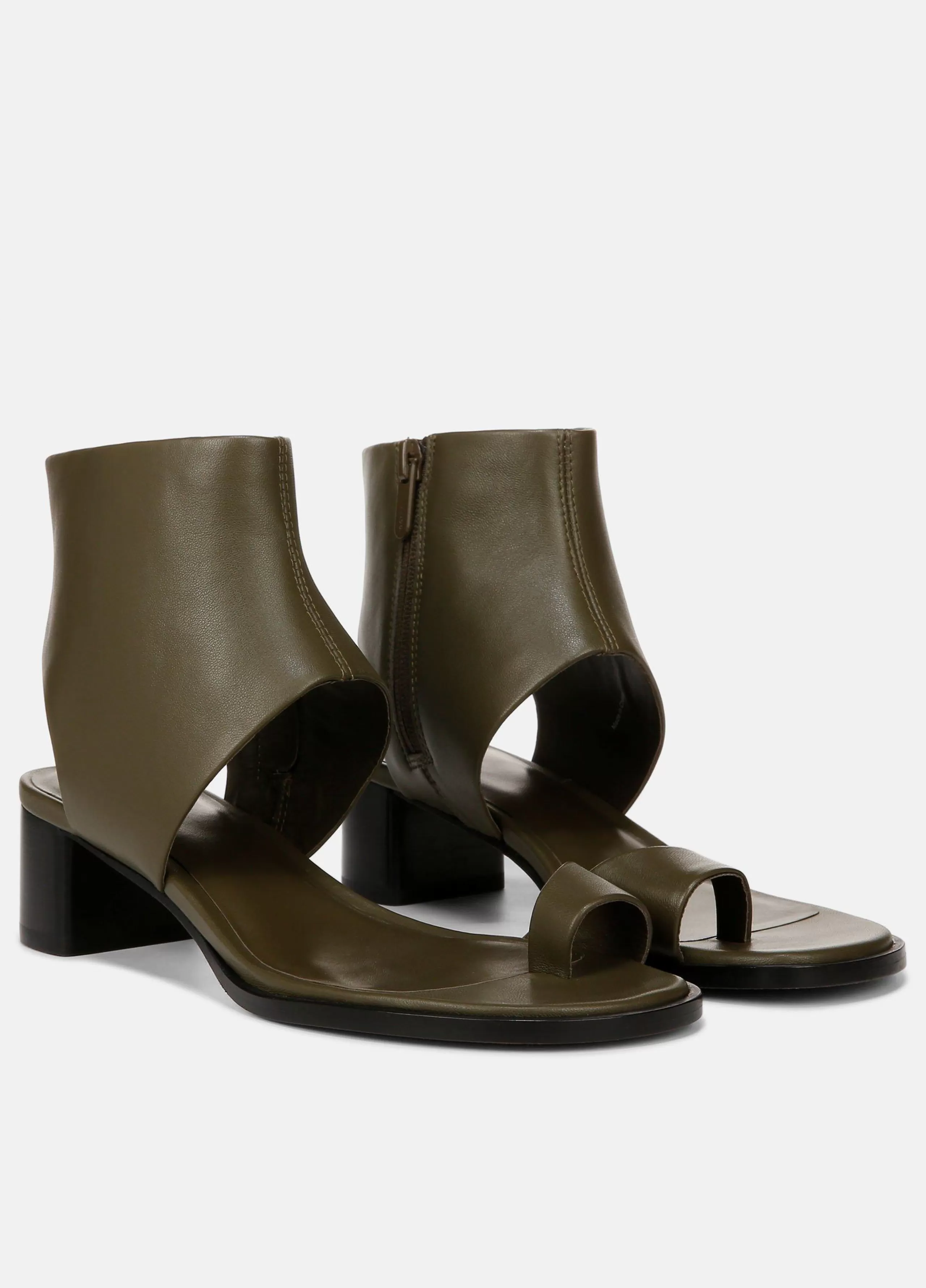 Women Vince Ada Heeled Leather Sandal