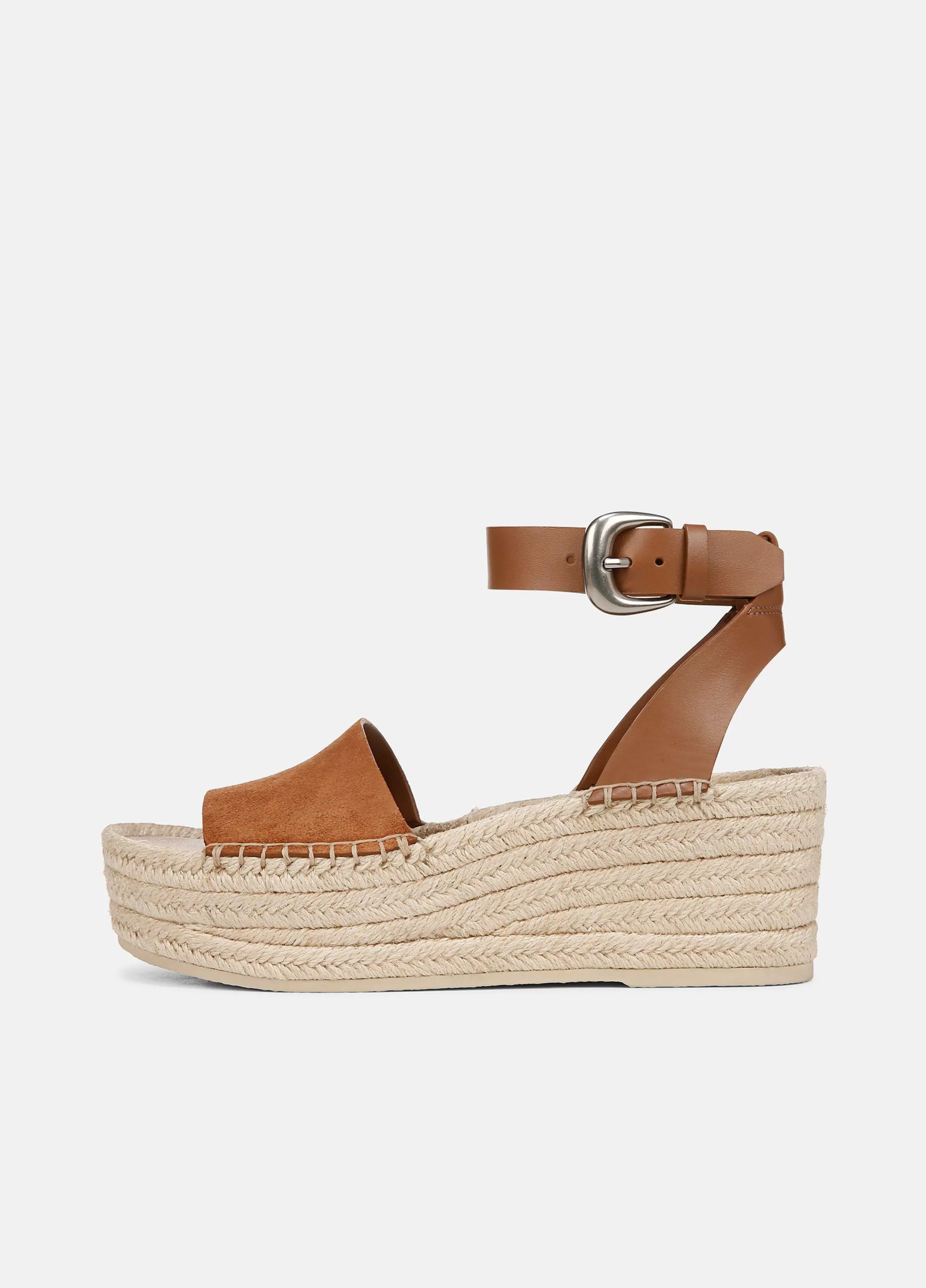 Women Vince Belisa Suede Platform Espadrille Sandal