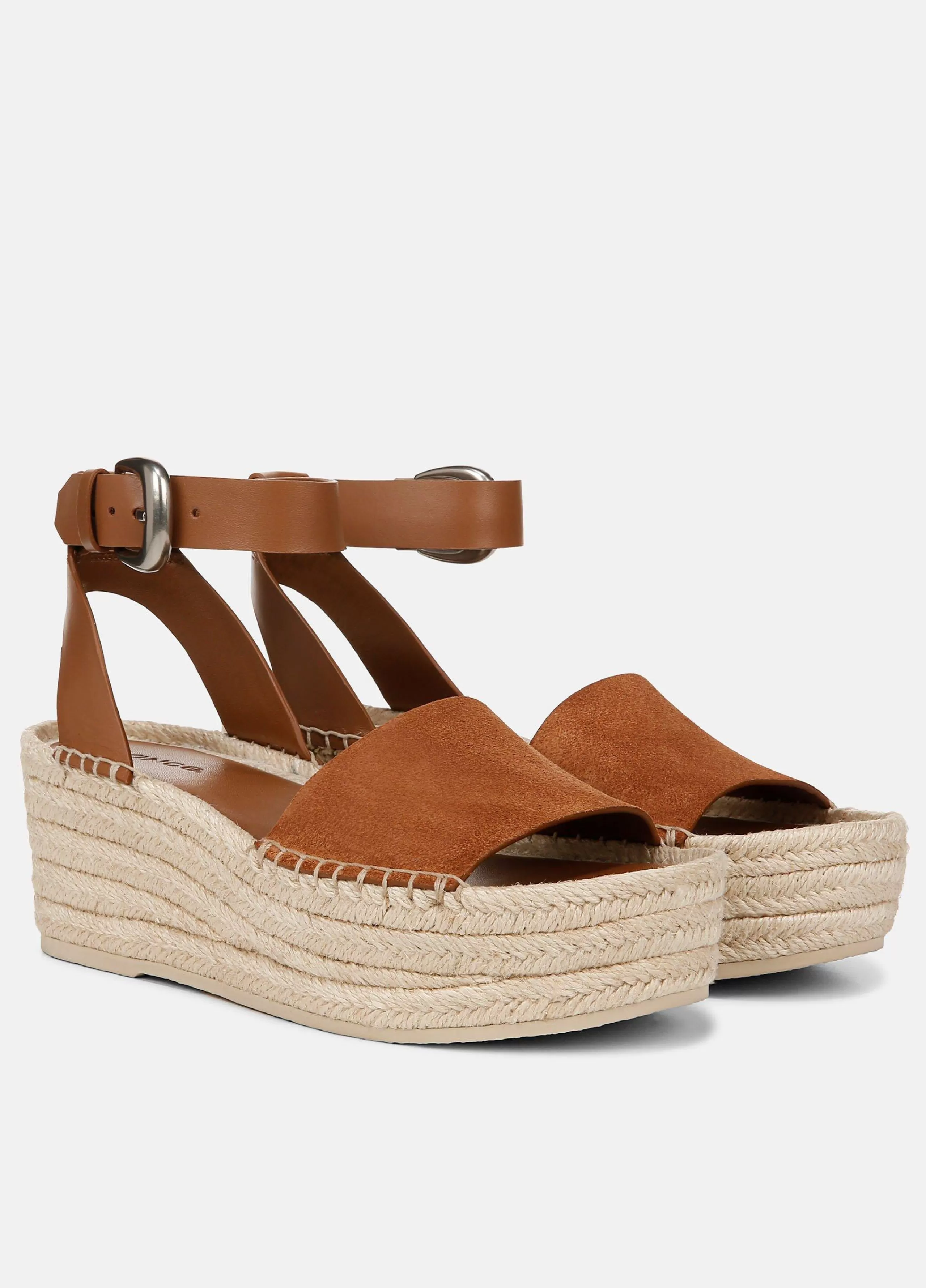 Women Vince Belisa Suede Platform Espadrille Sandal