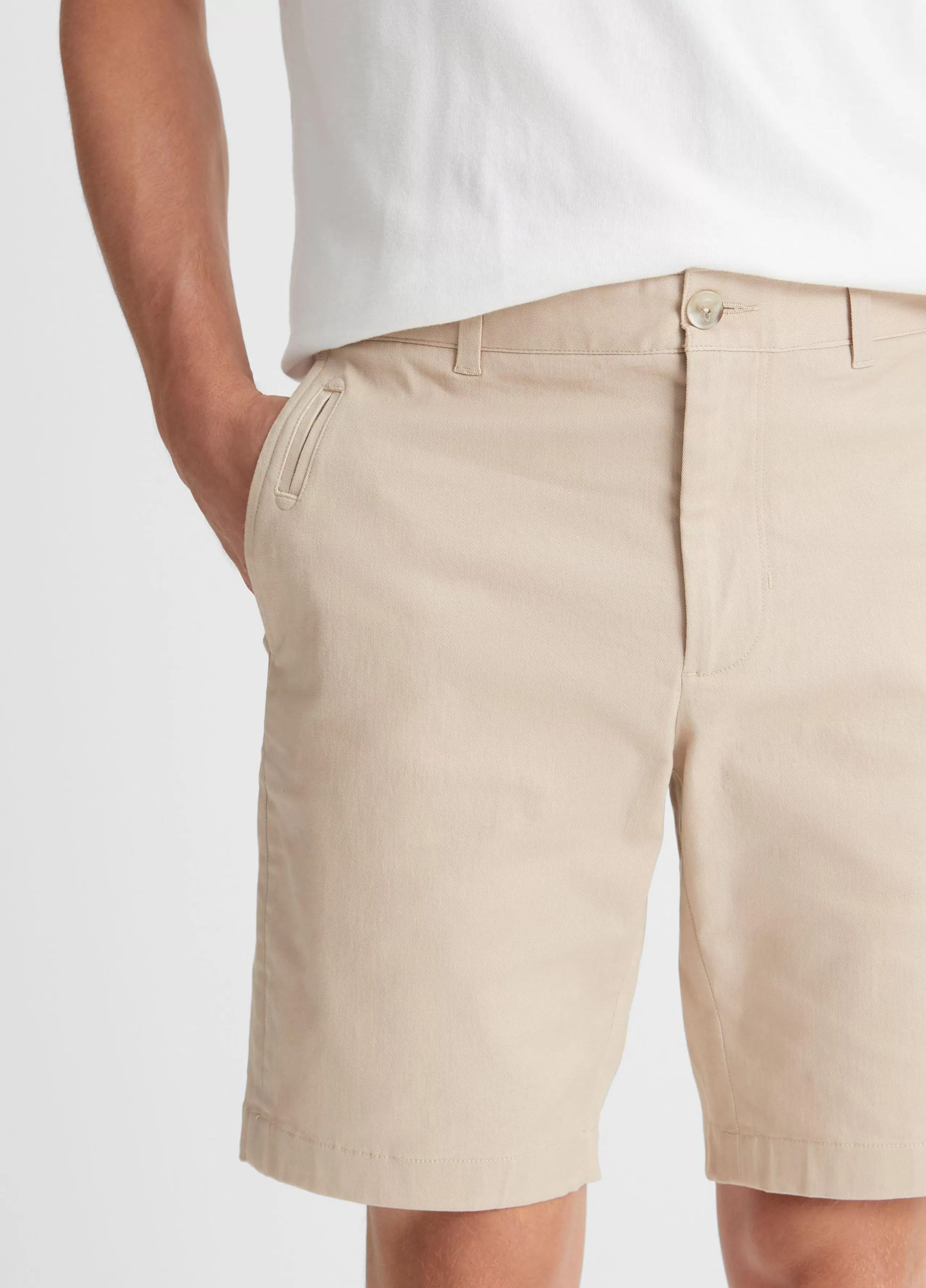 Vince Brushed Cotton Twill Griffith Chino Short