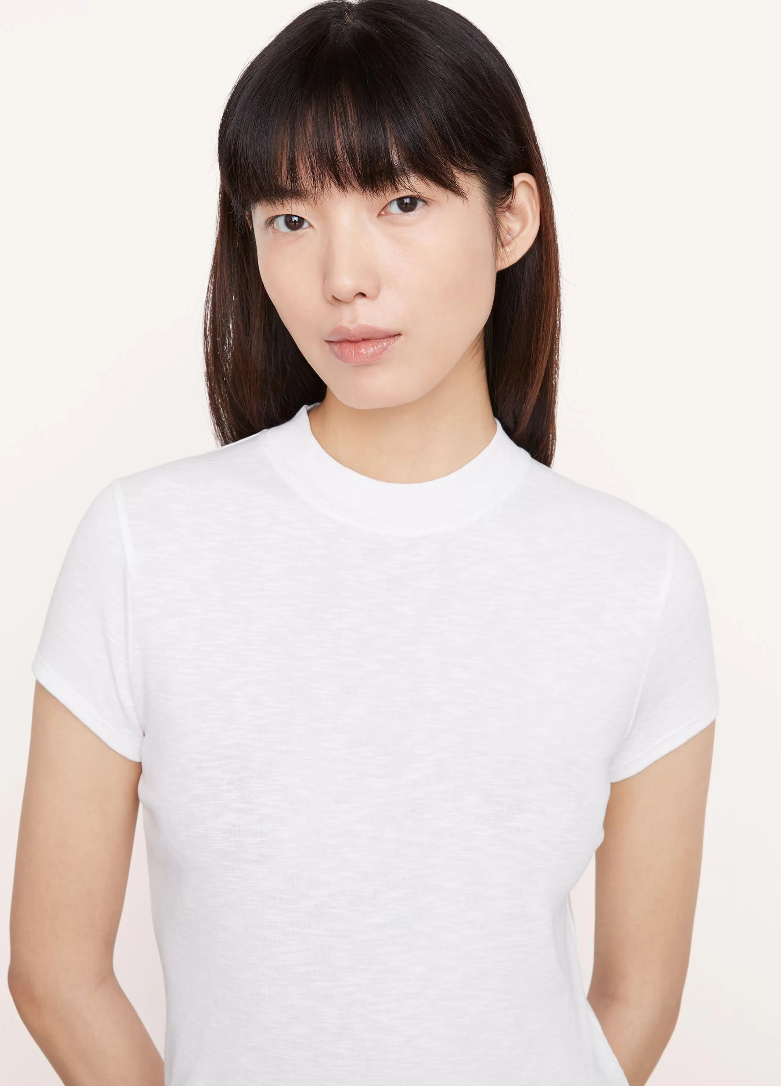 Women Vince Cap Sleeve Crew Neck T-Shirt