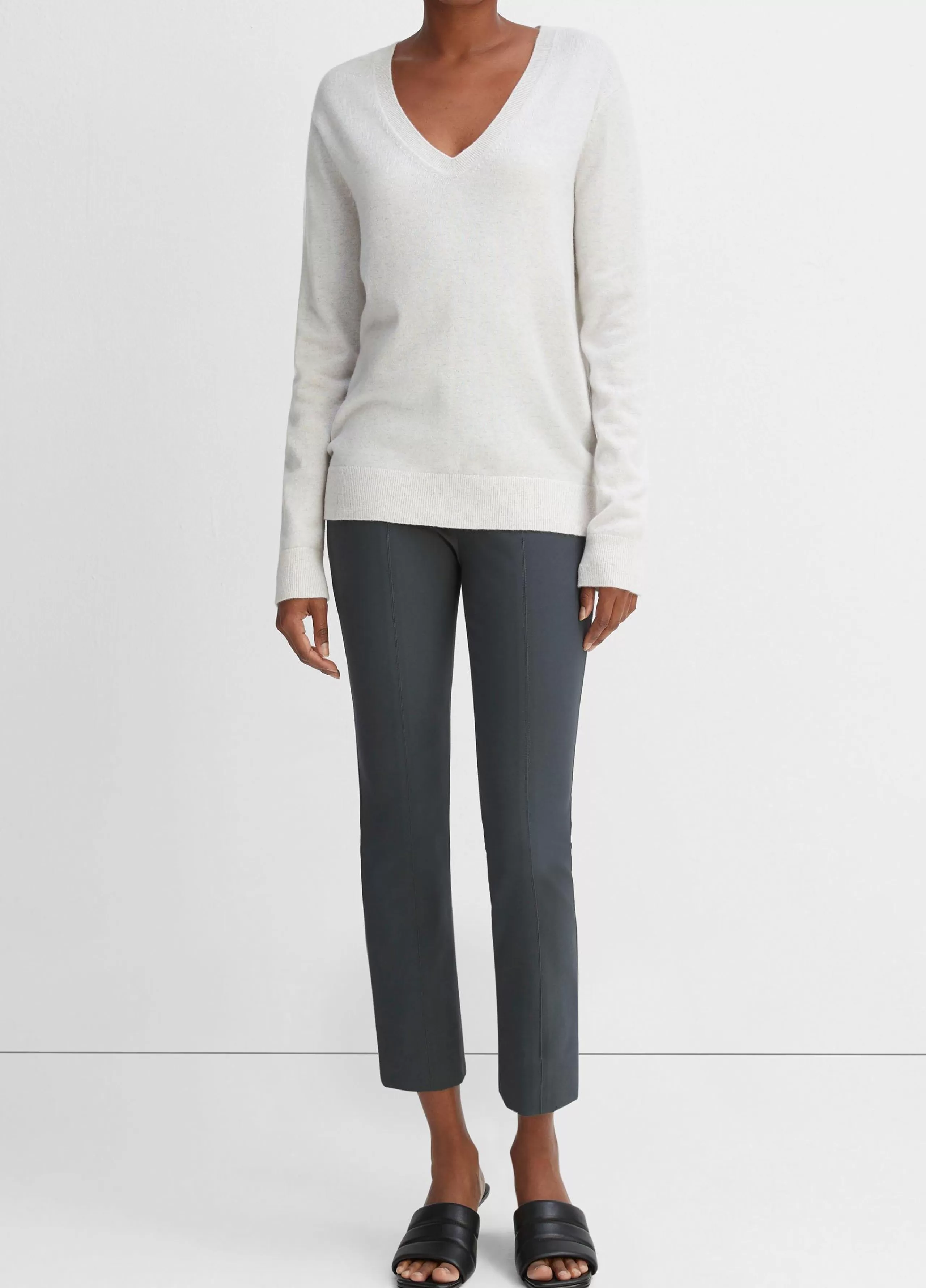 Women Vince Cashmere Weekend V-Neck Sweater