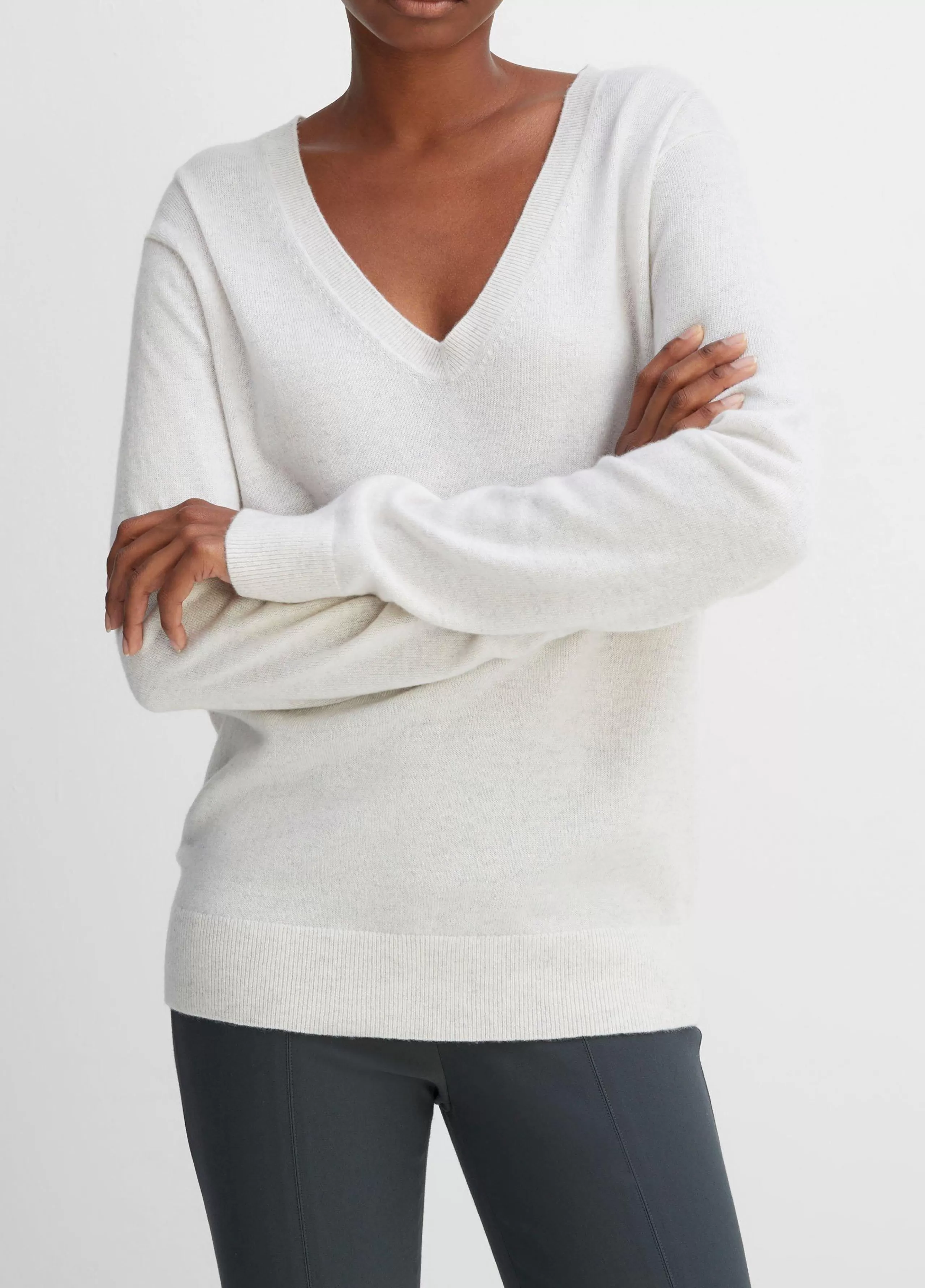 Women Vince Cashmere Weekend V-Neck Sweater