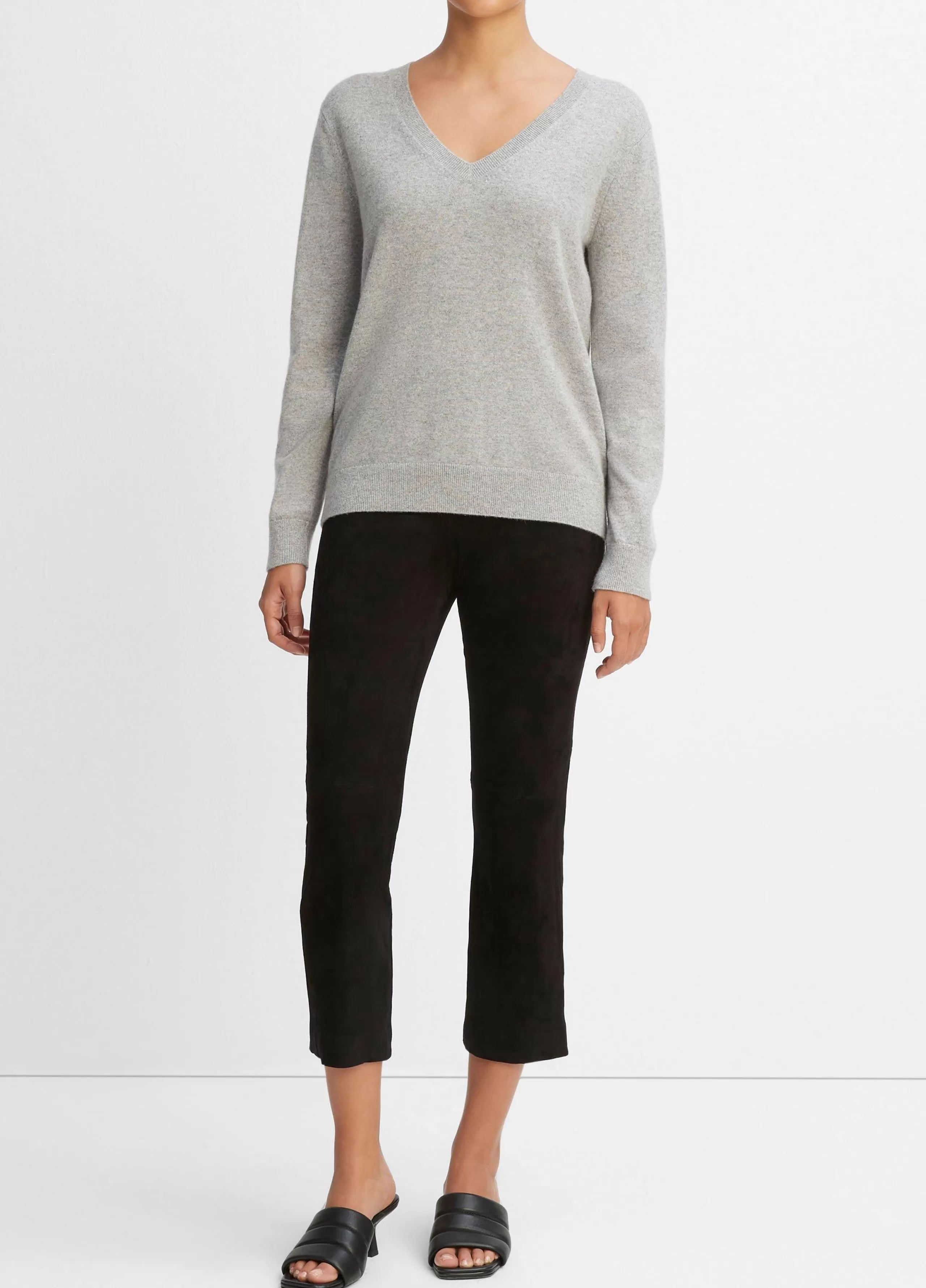 Women Vince Cashmere Weekend V-Neck Sweater