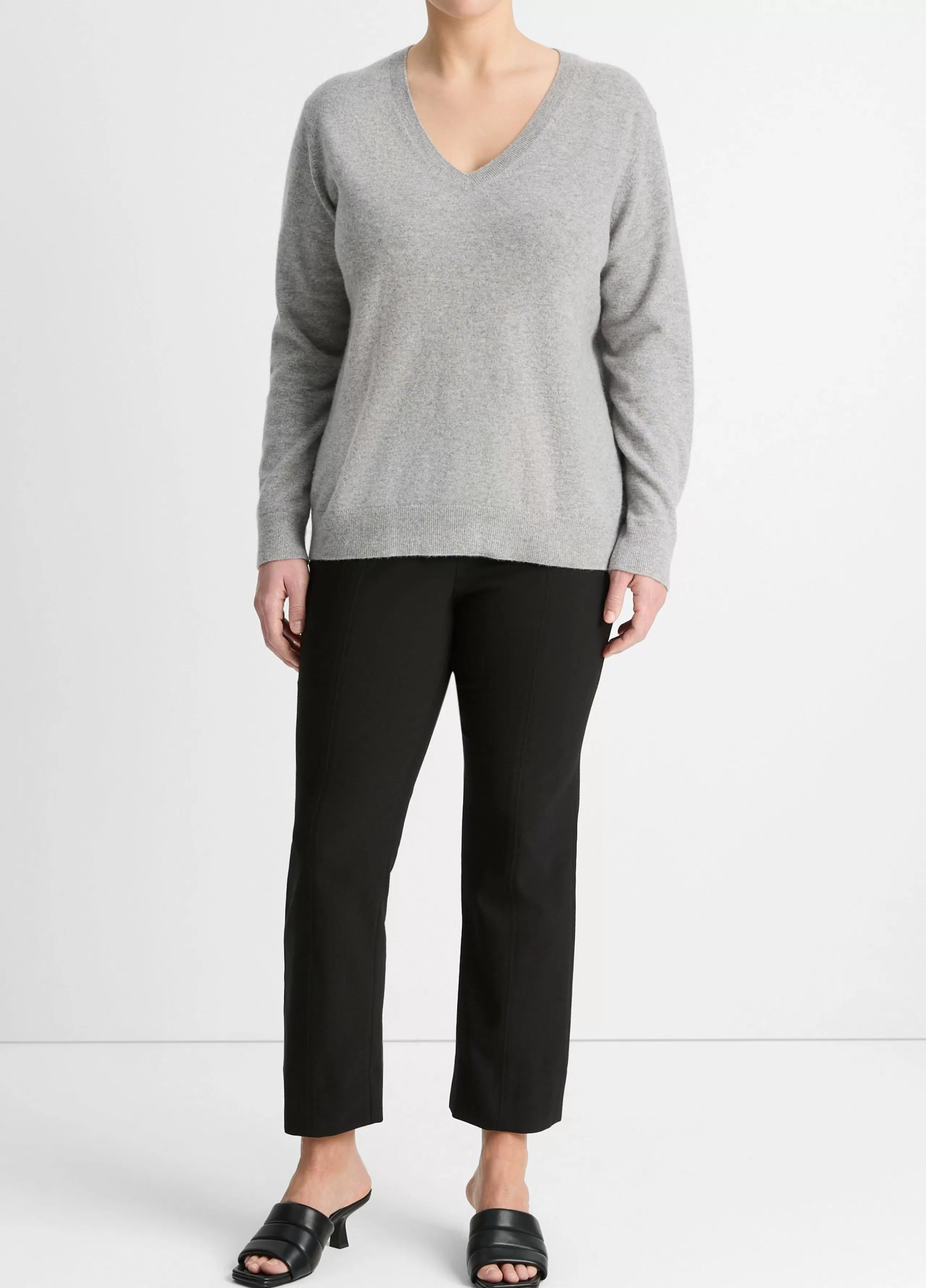 Women Vince Cashmere Weekend V-Neck Sweater