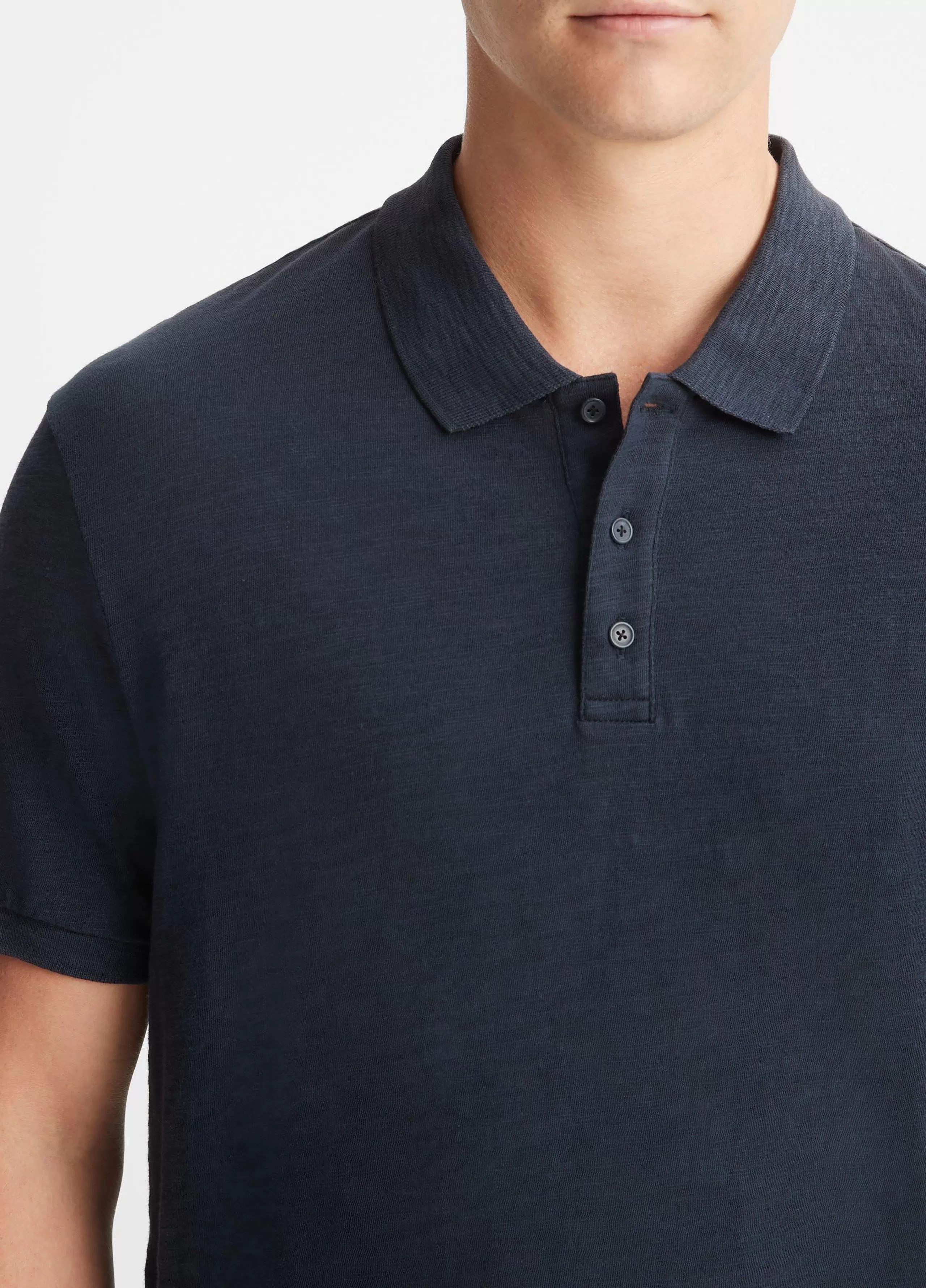 Vince Classic Slub Polo Shirt