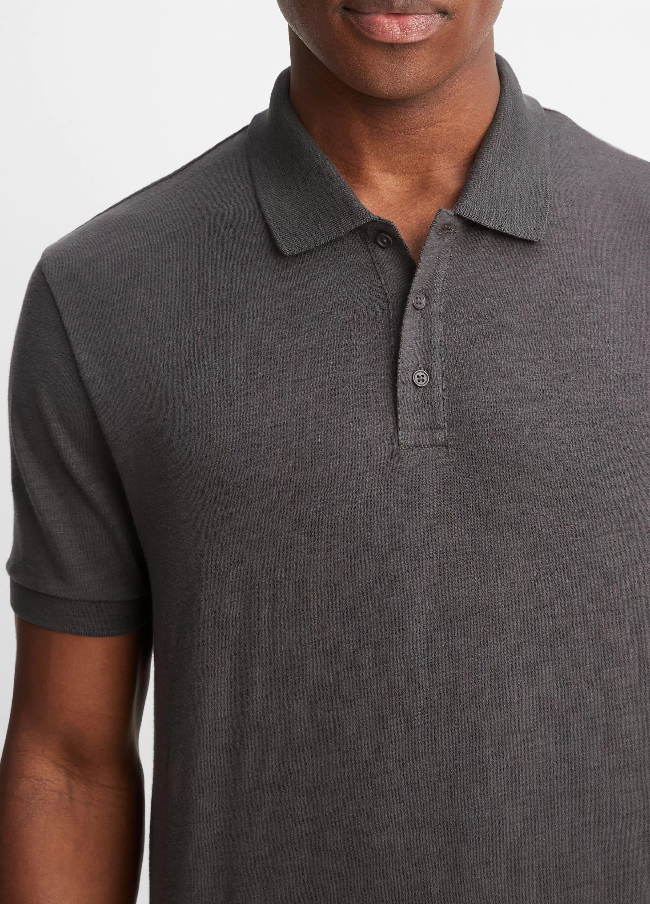 Vince Classic Slub Polo Shirt