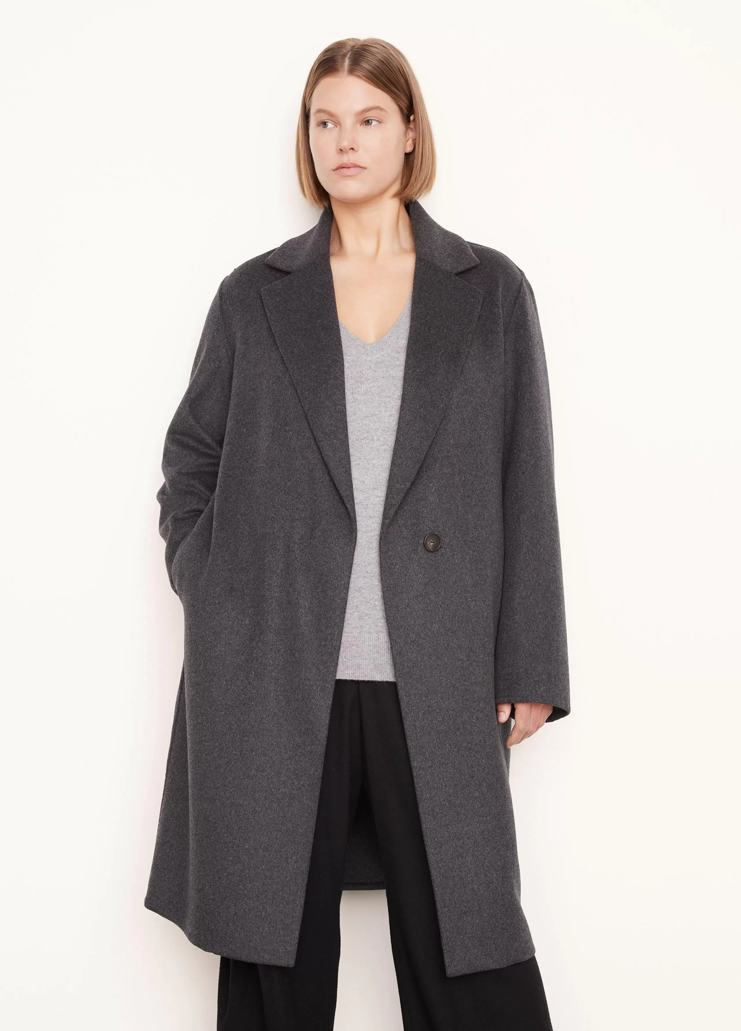 Women Vince Classic Straight Coat