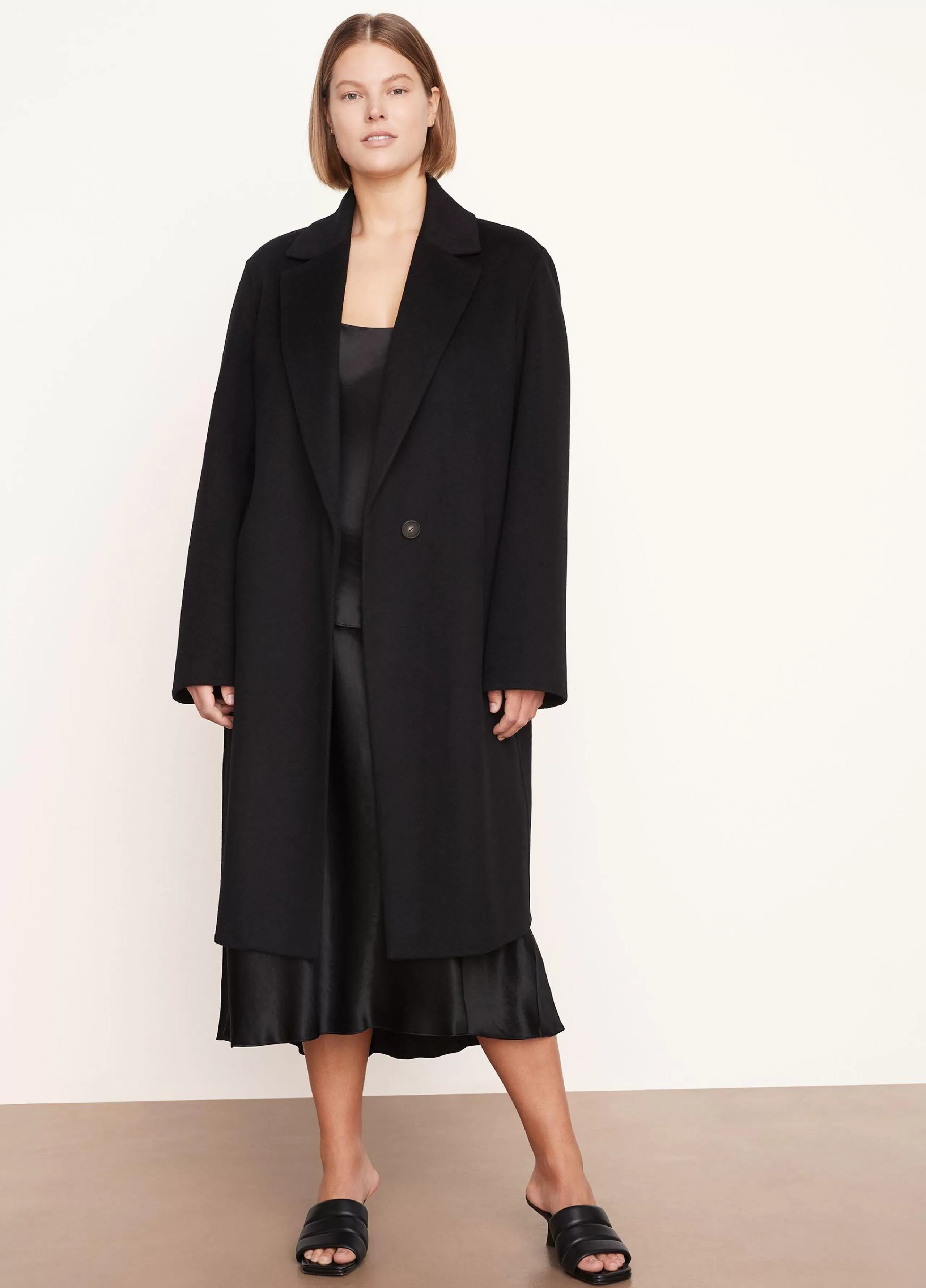 Women Vince Classic Straight Coat