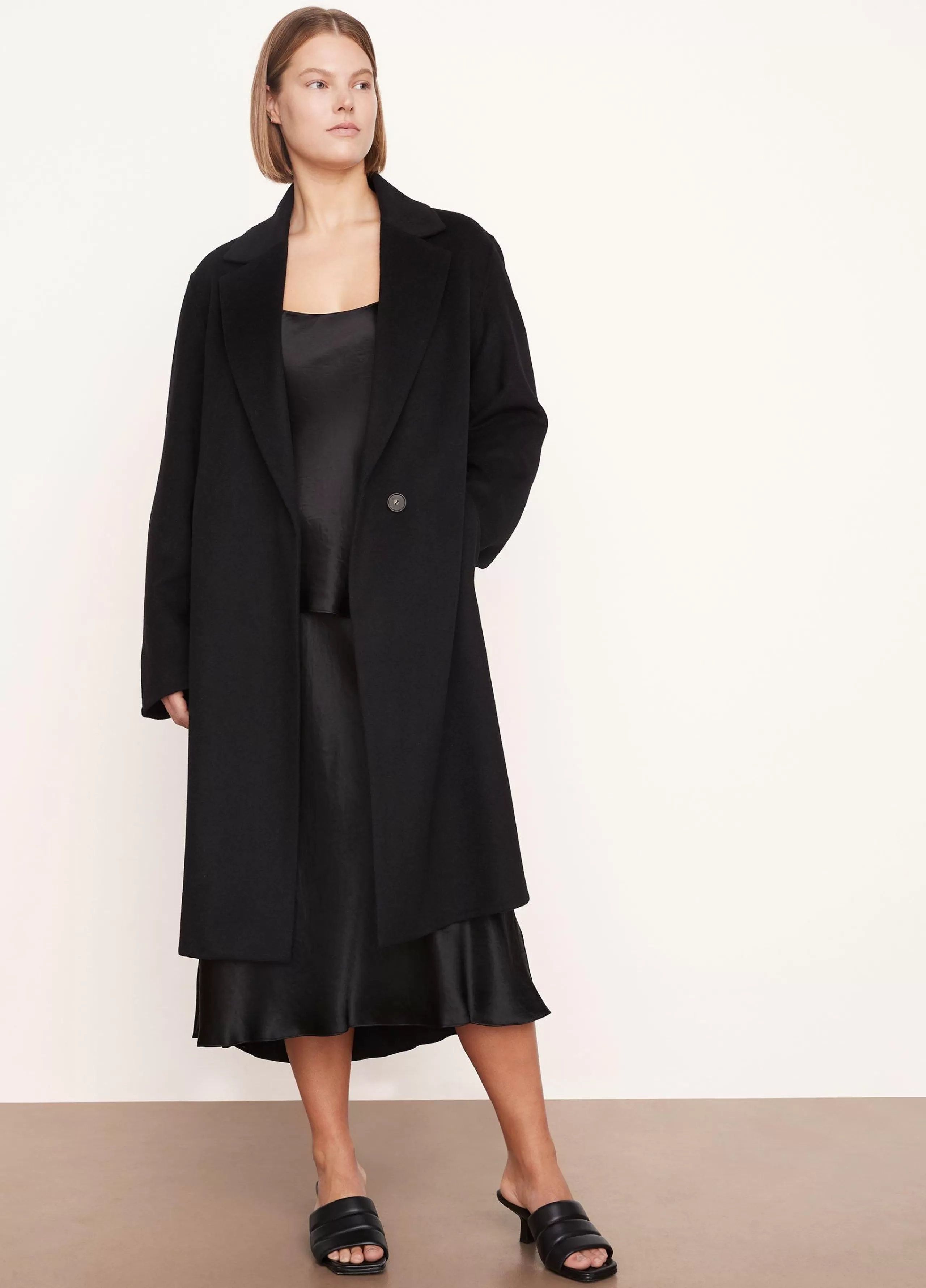 Women Vince Classic Straight Coat