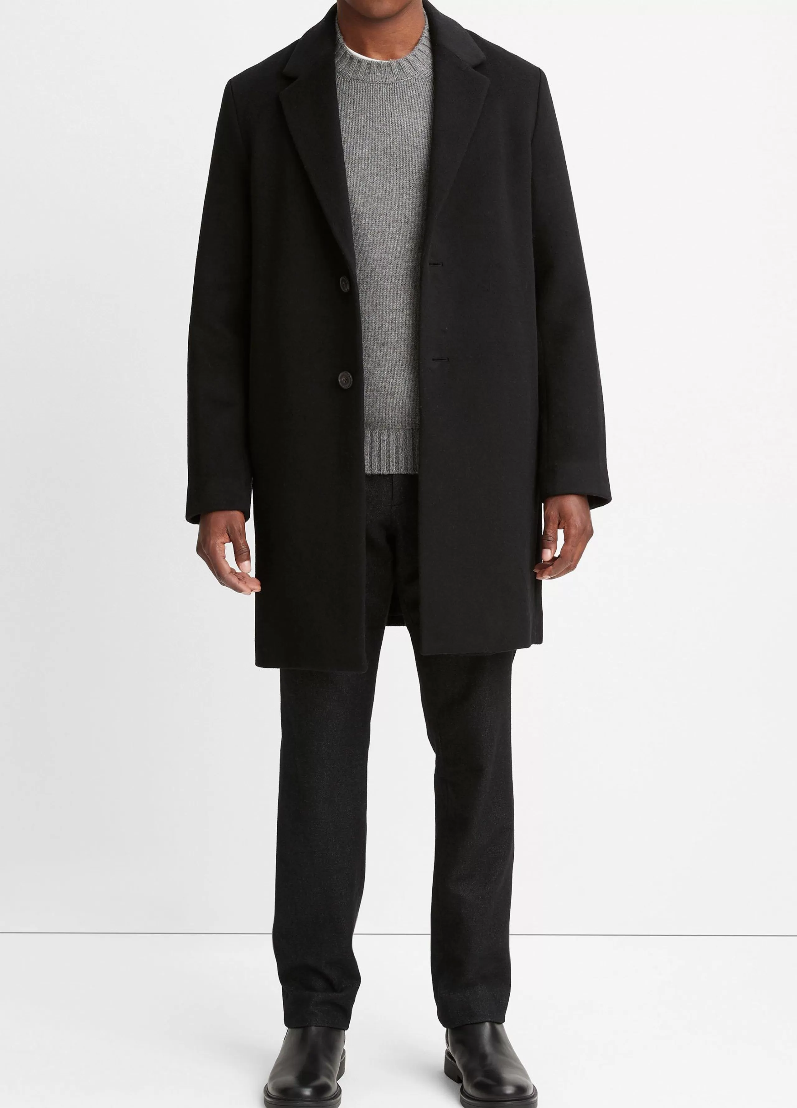 Vince Classic Wool-Blend Coat