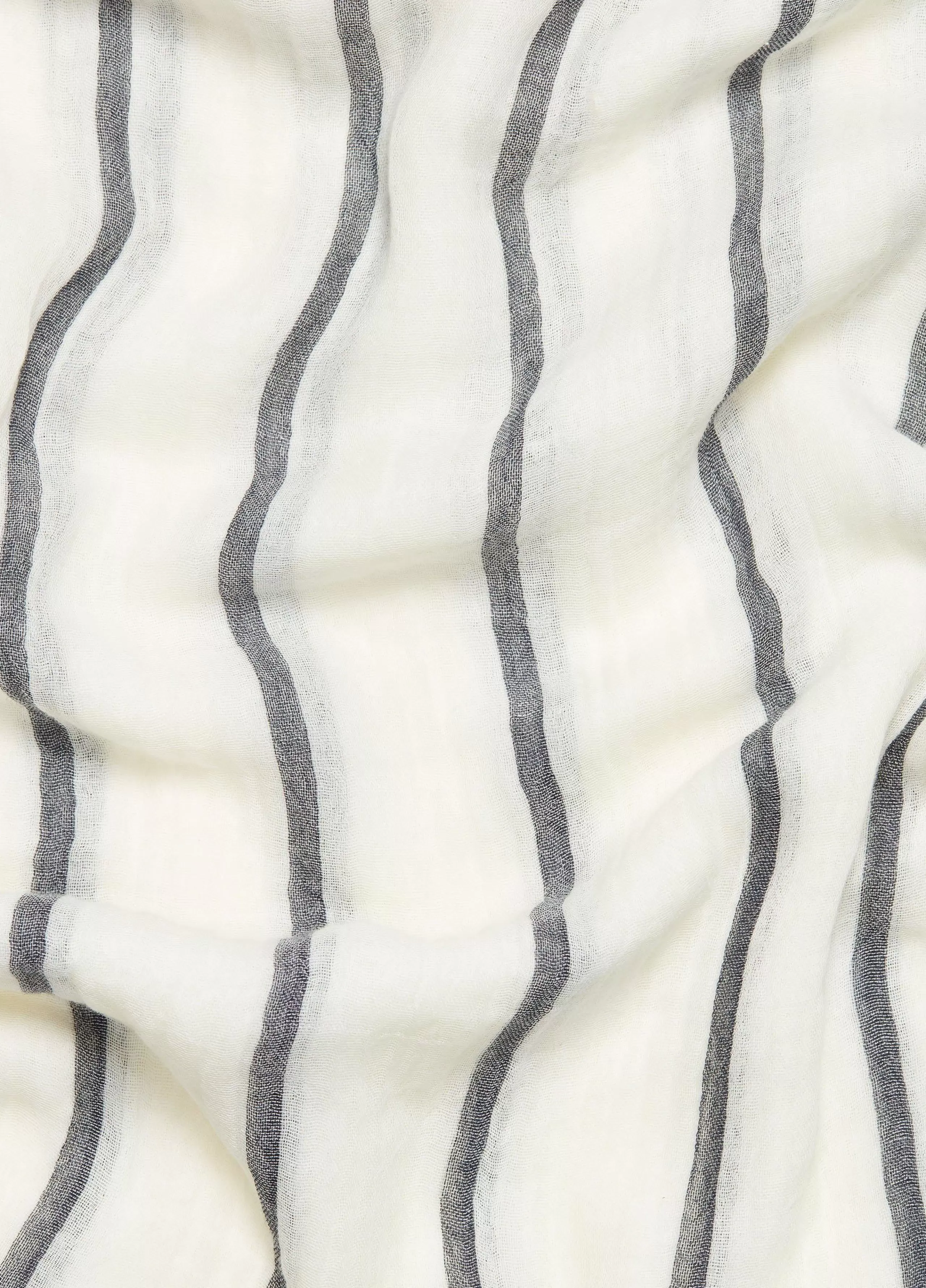 Women Vince Cotton Gauze Awning Stripe Scarf