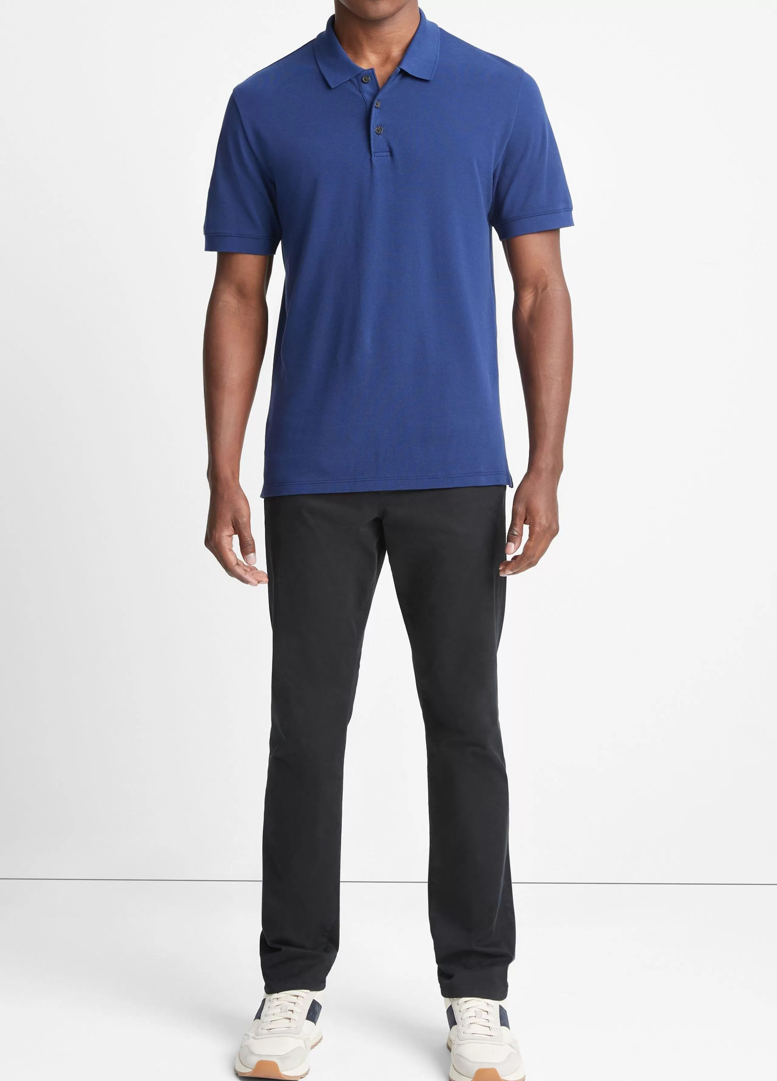 Vince Cotton Piqué Short-Sleeve Polo Shirt