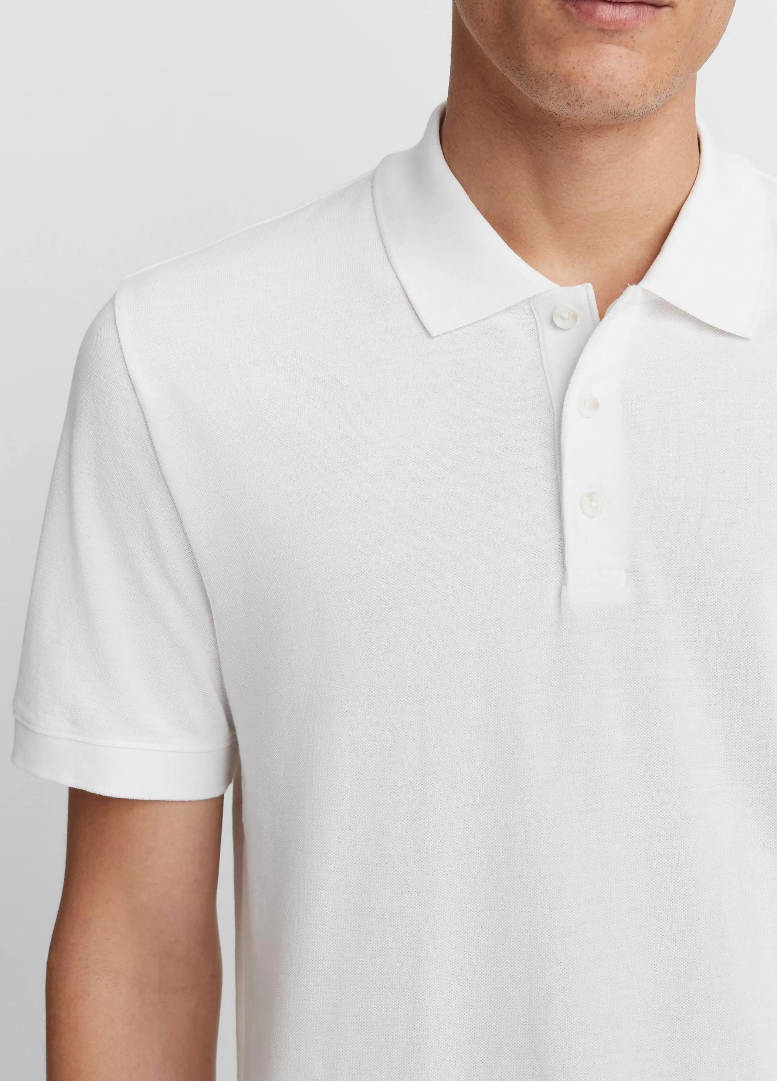 Vince Cotton Piqué Short-Sleeve Polo Shirt