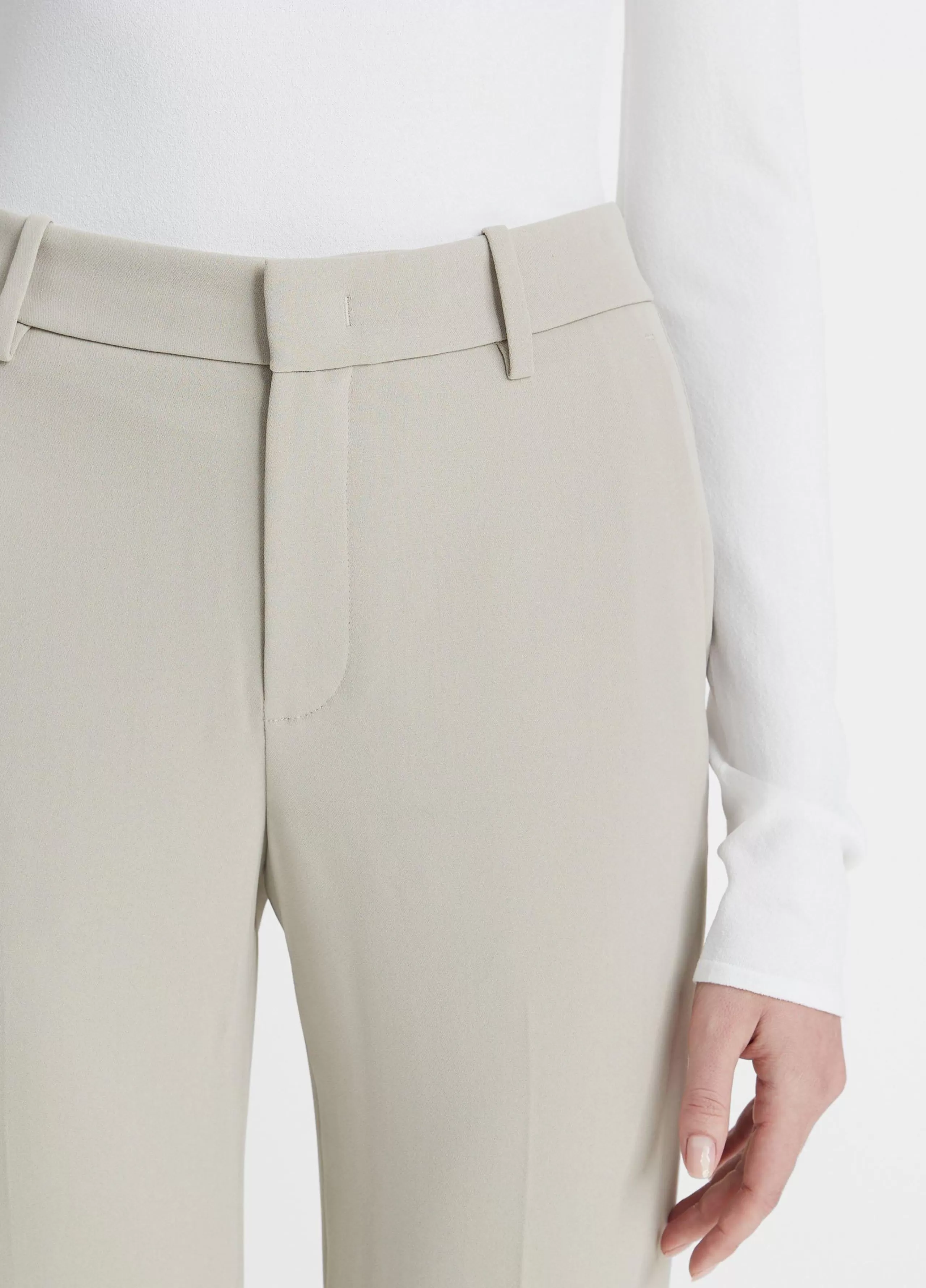 Women Vince Crepe Tailored Straight-Leg Pant