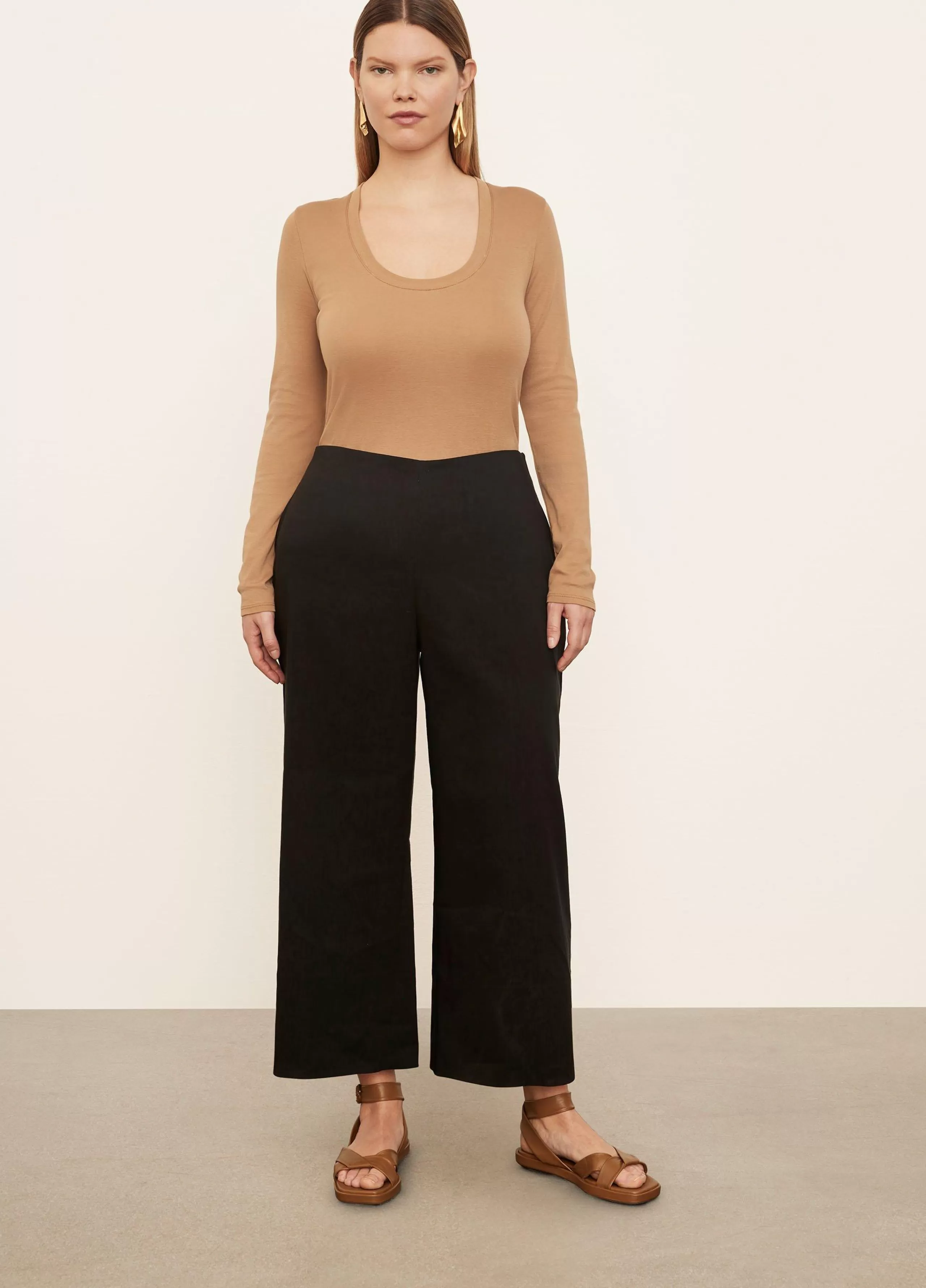 Women Vince Crop Wide Pant