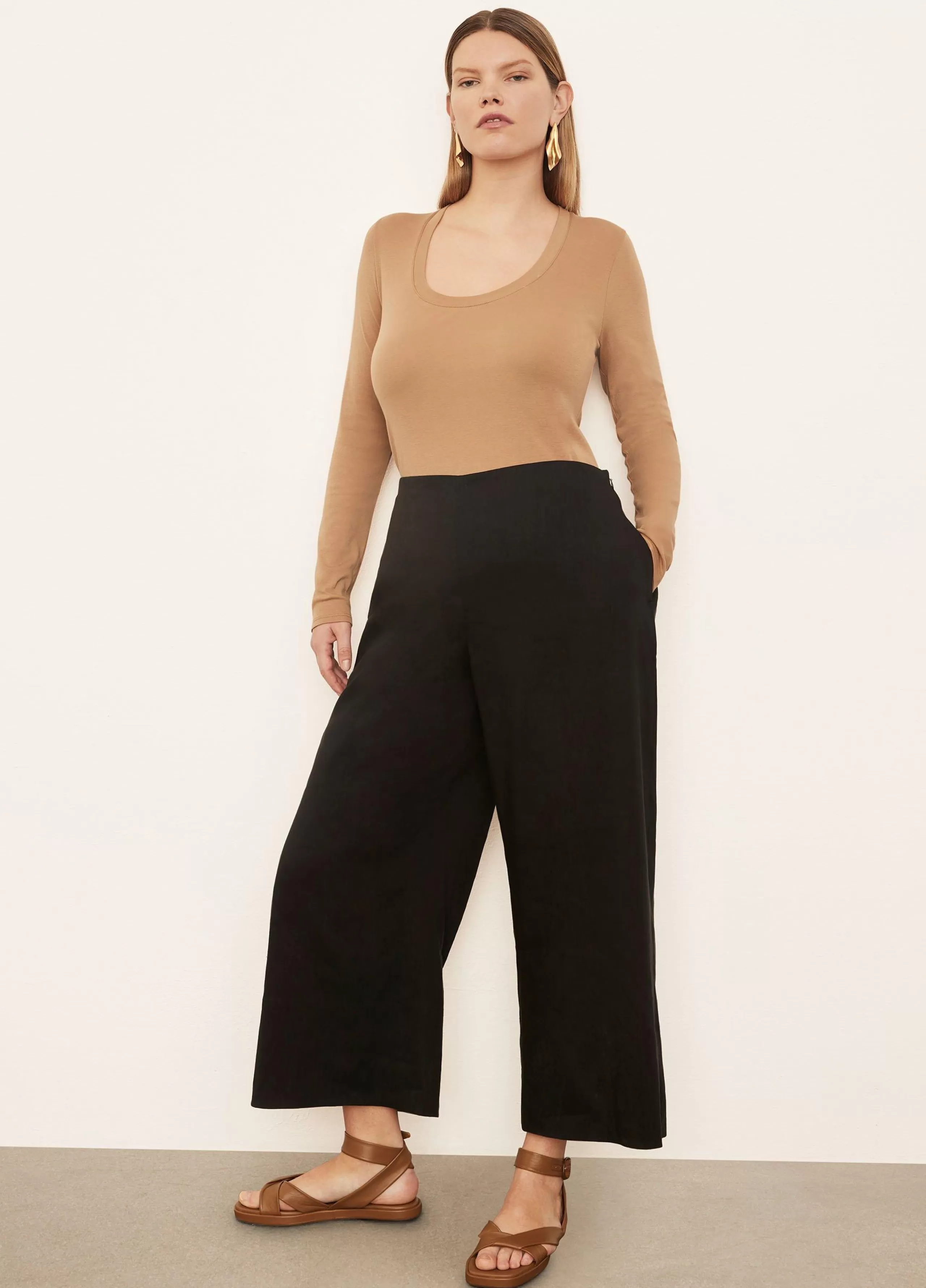 Women Vince Crop Wide Pant