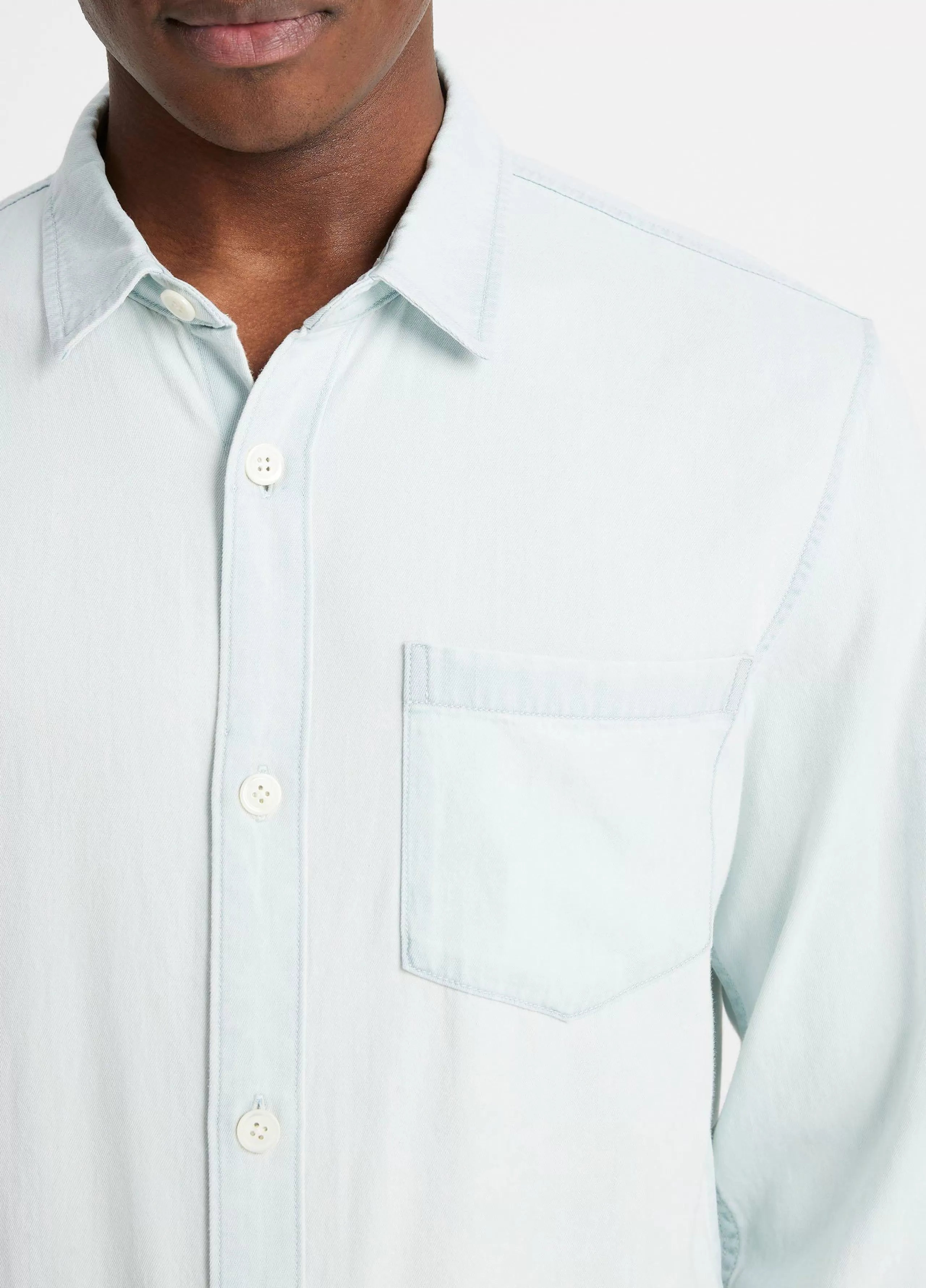 Vince Denim Long-Sleeve Shirt