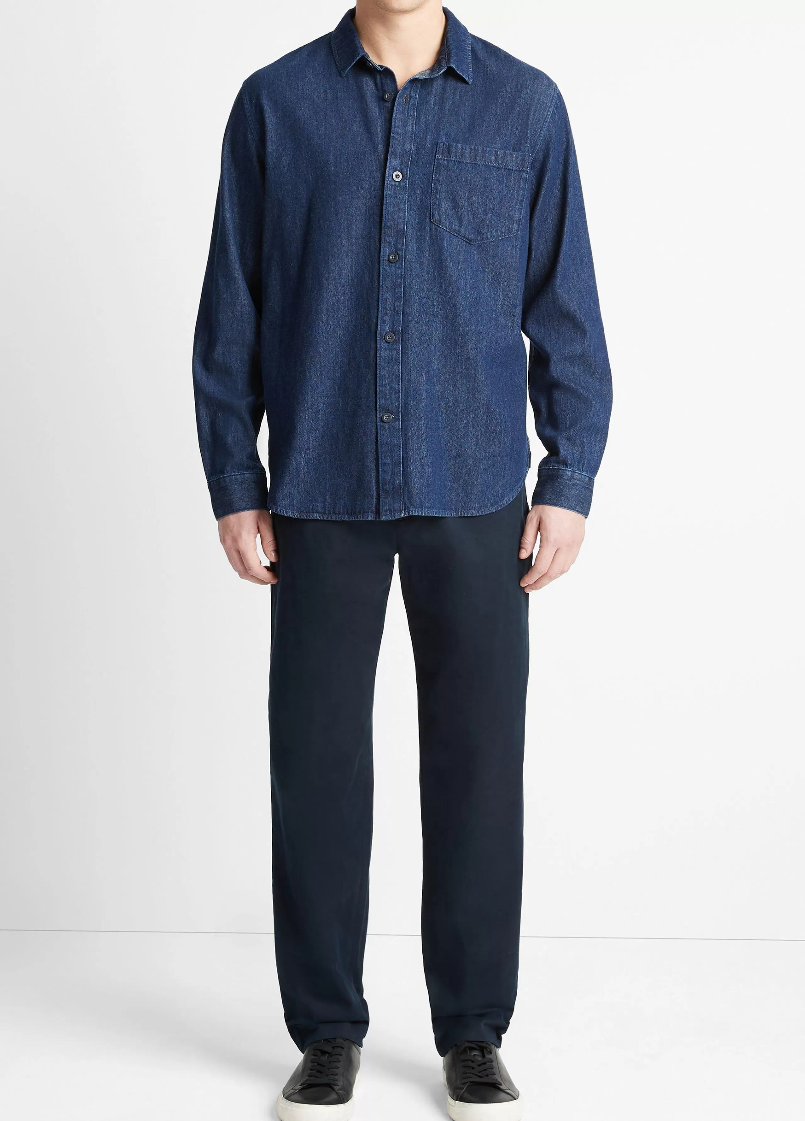 Vince Denim Long-Sleeve Shirt