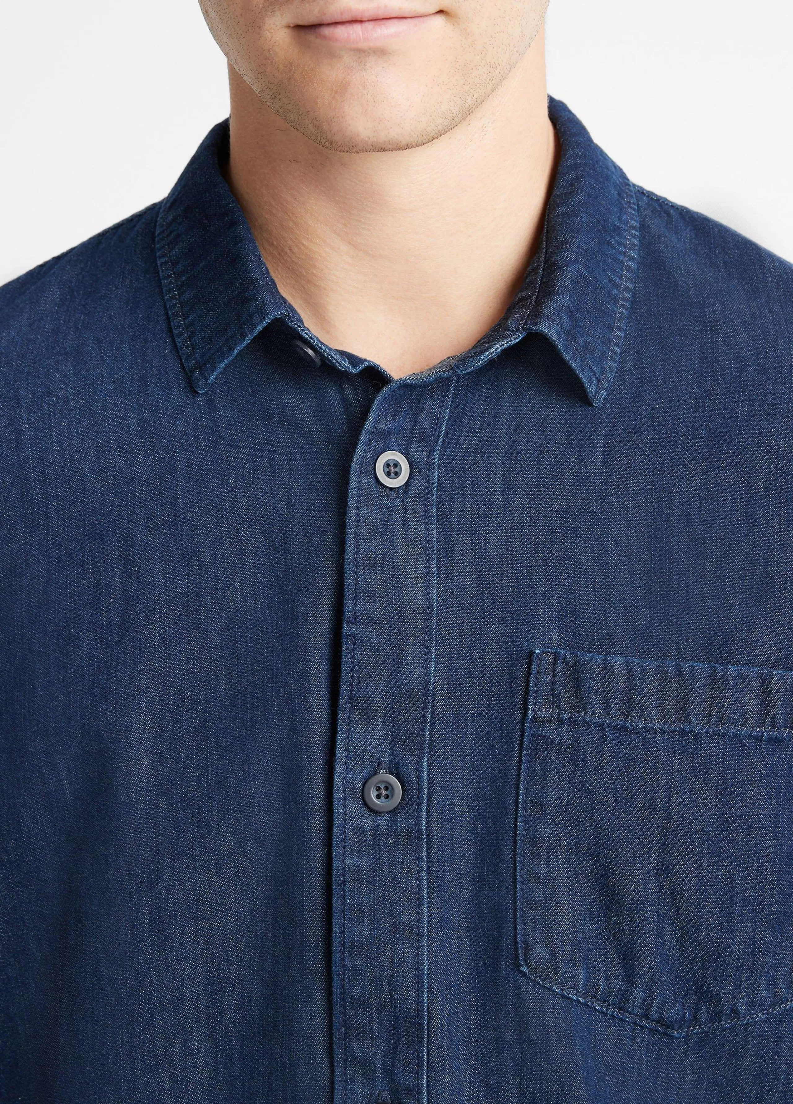 Vince Denim Long-Sleeve Shirt