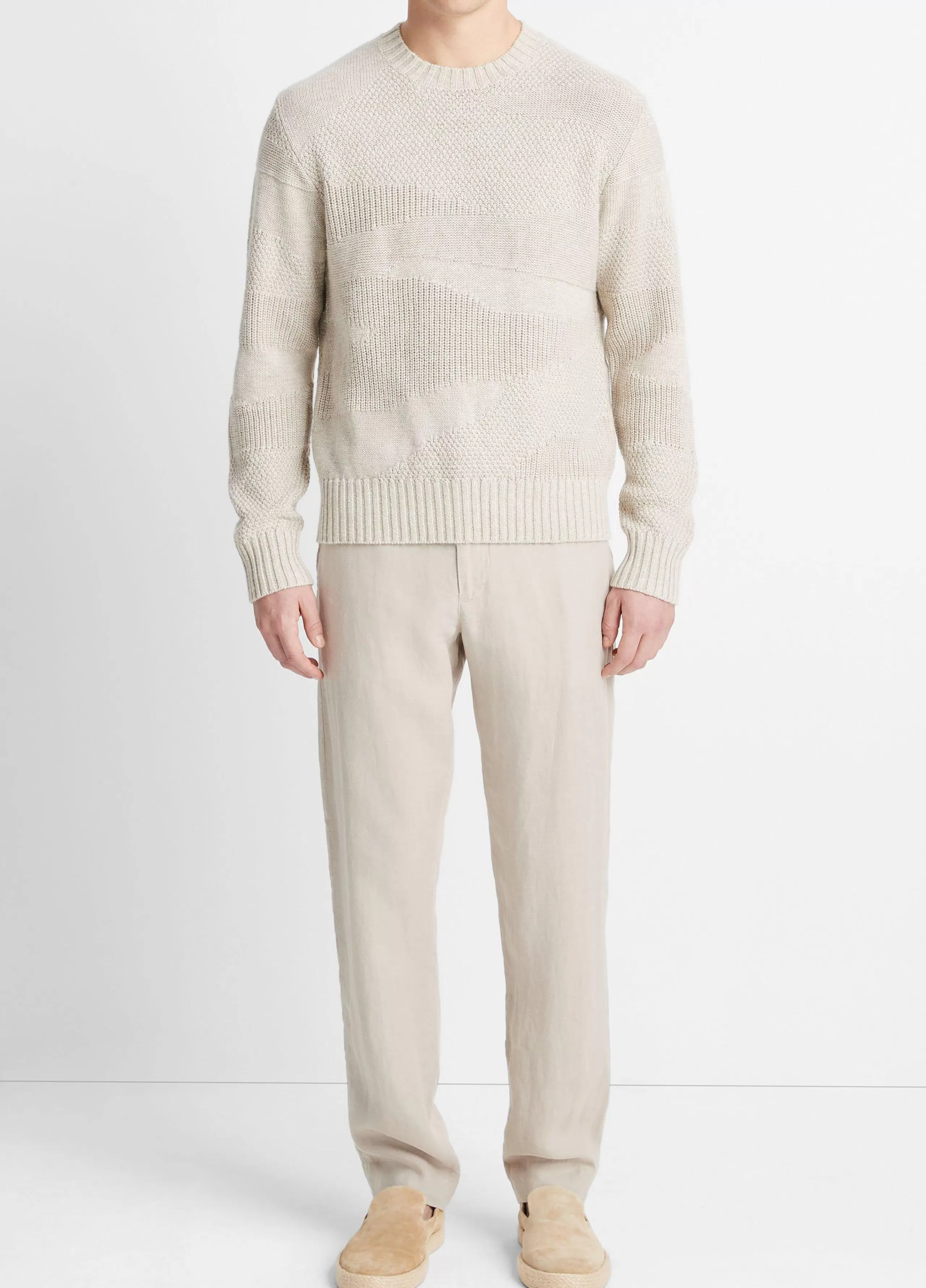 Vince Desert Scape Crew Neck Sweater