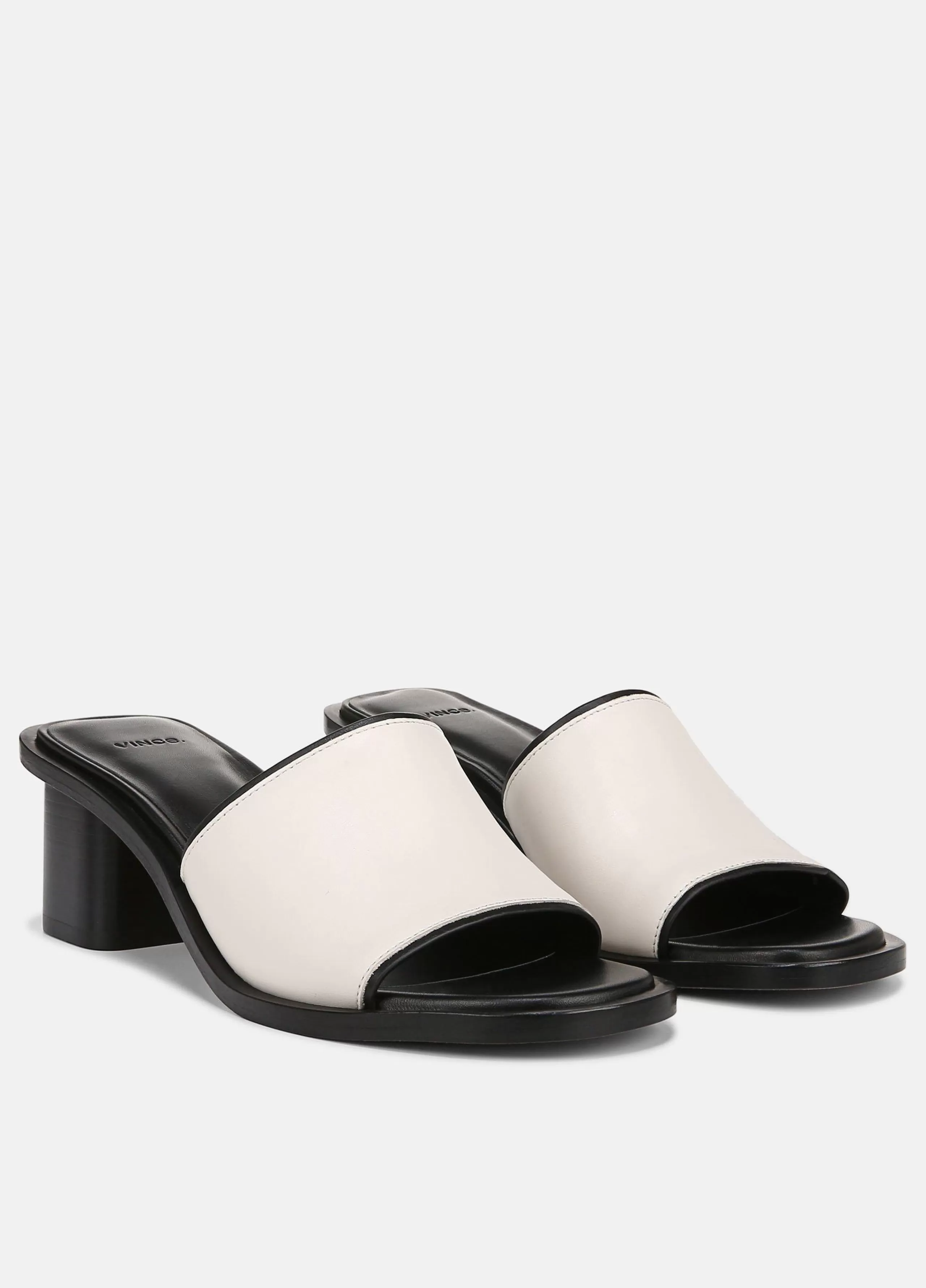 Women Vince Donna Leather Slide Sandal