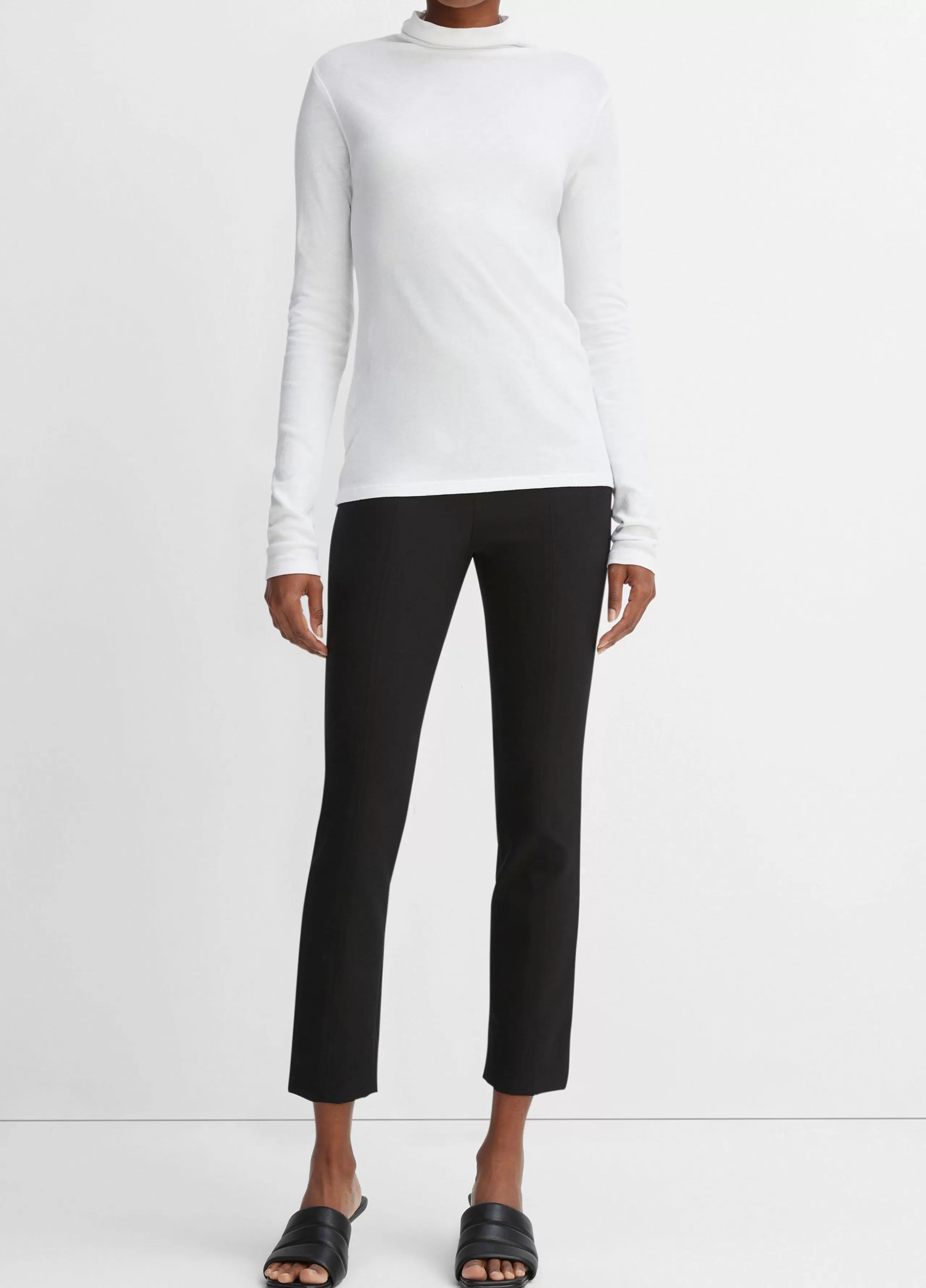 Women Vince Essential Long Sleeve Turtleneck