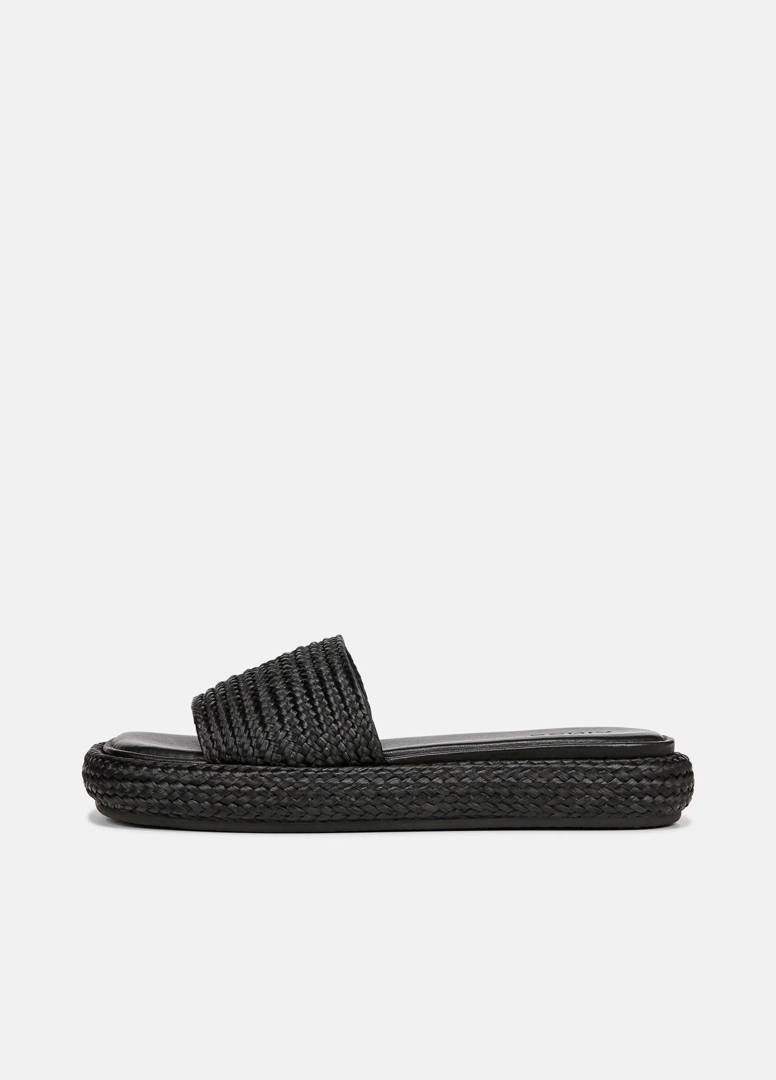 Women Vince Eva Woven Slide Sandal