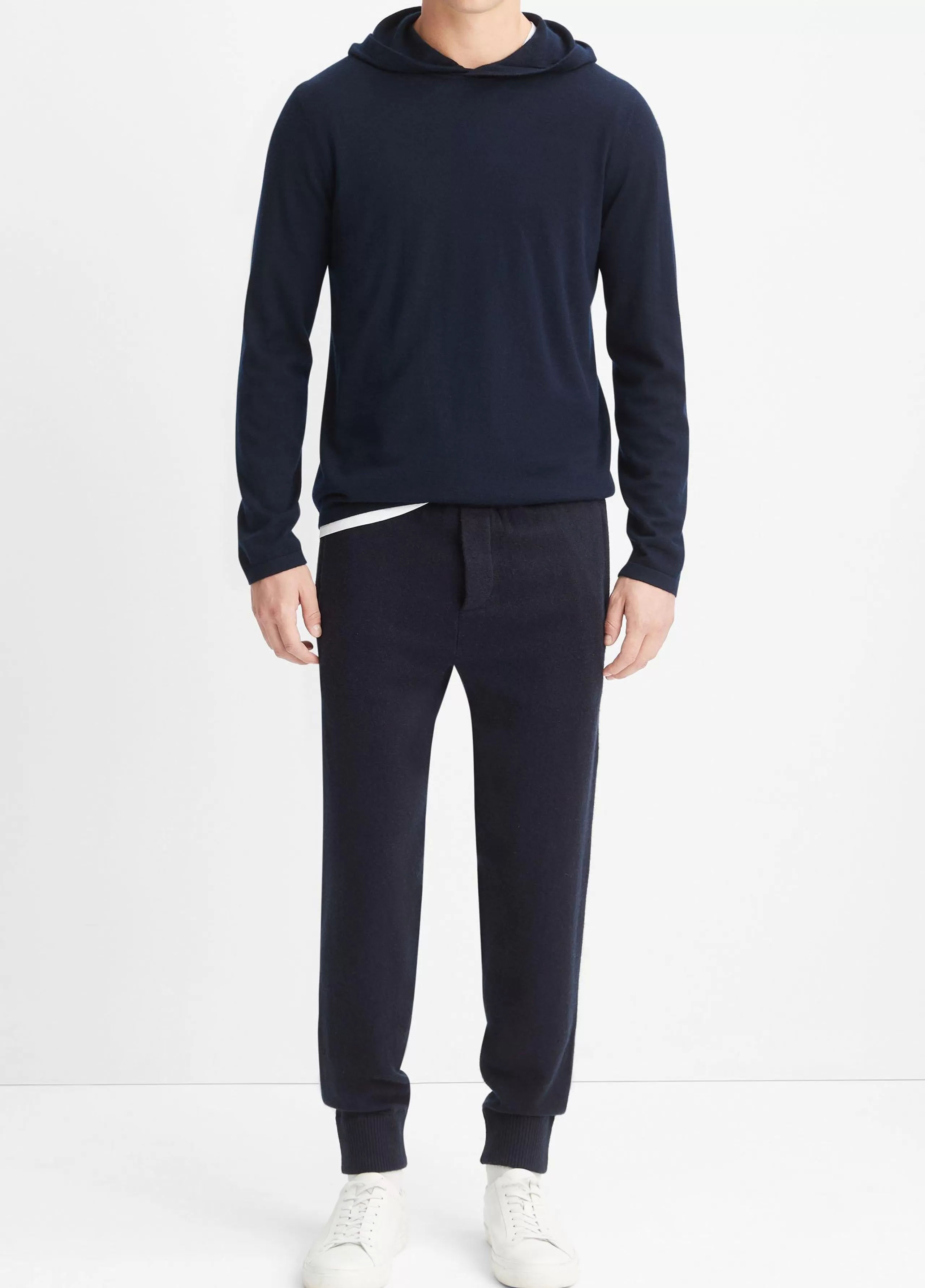 Vince Featherweight Wool Cashmere Pullover Hoodie