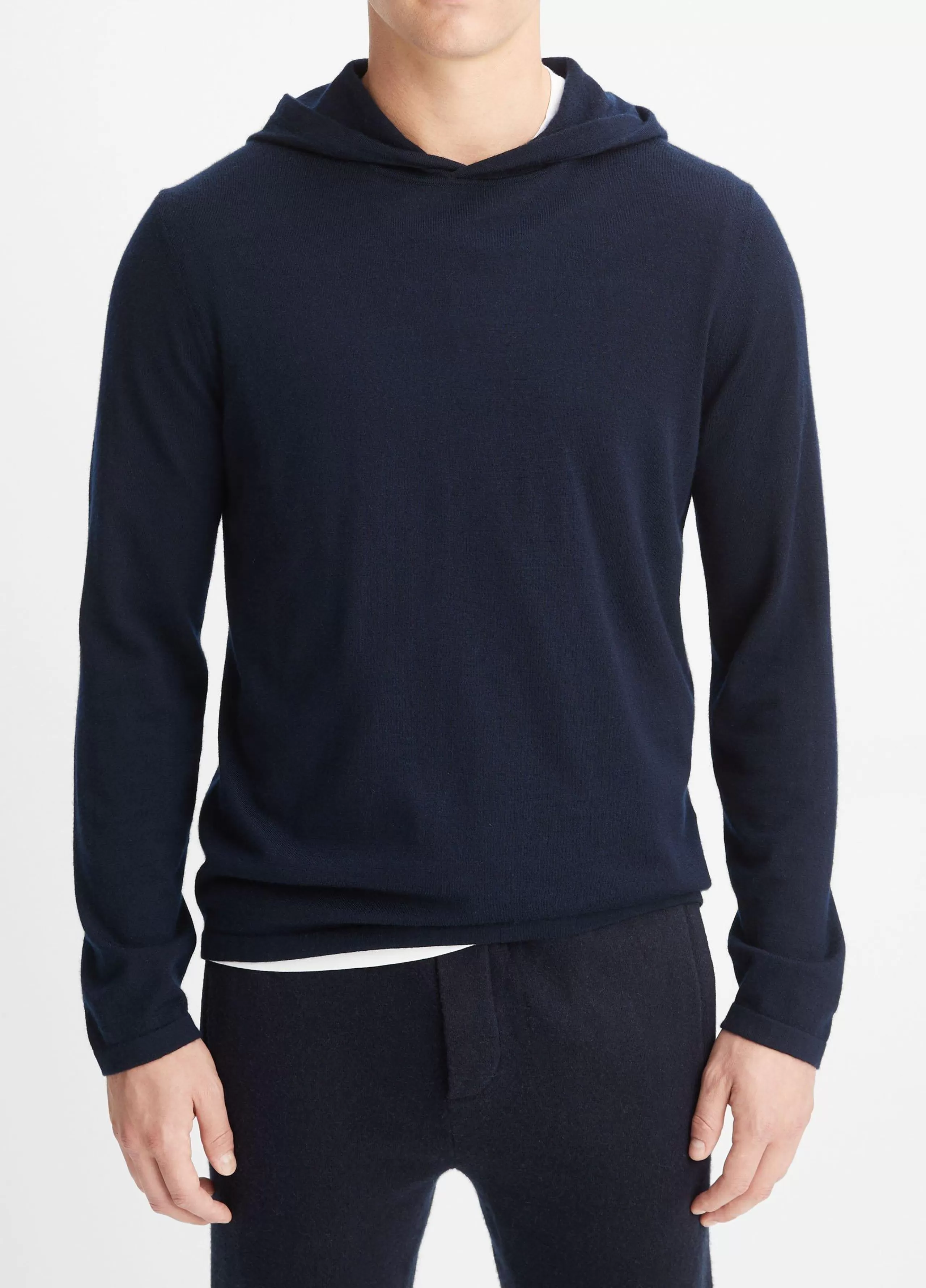 Vince Featherweight Wool Cashmere Pullover Hoodie