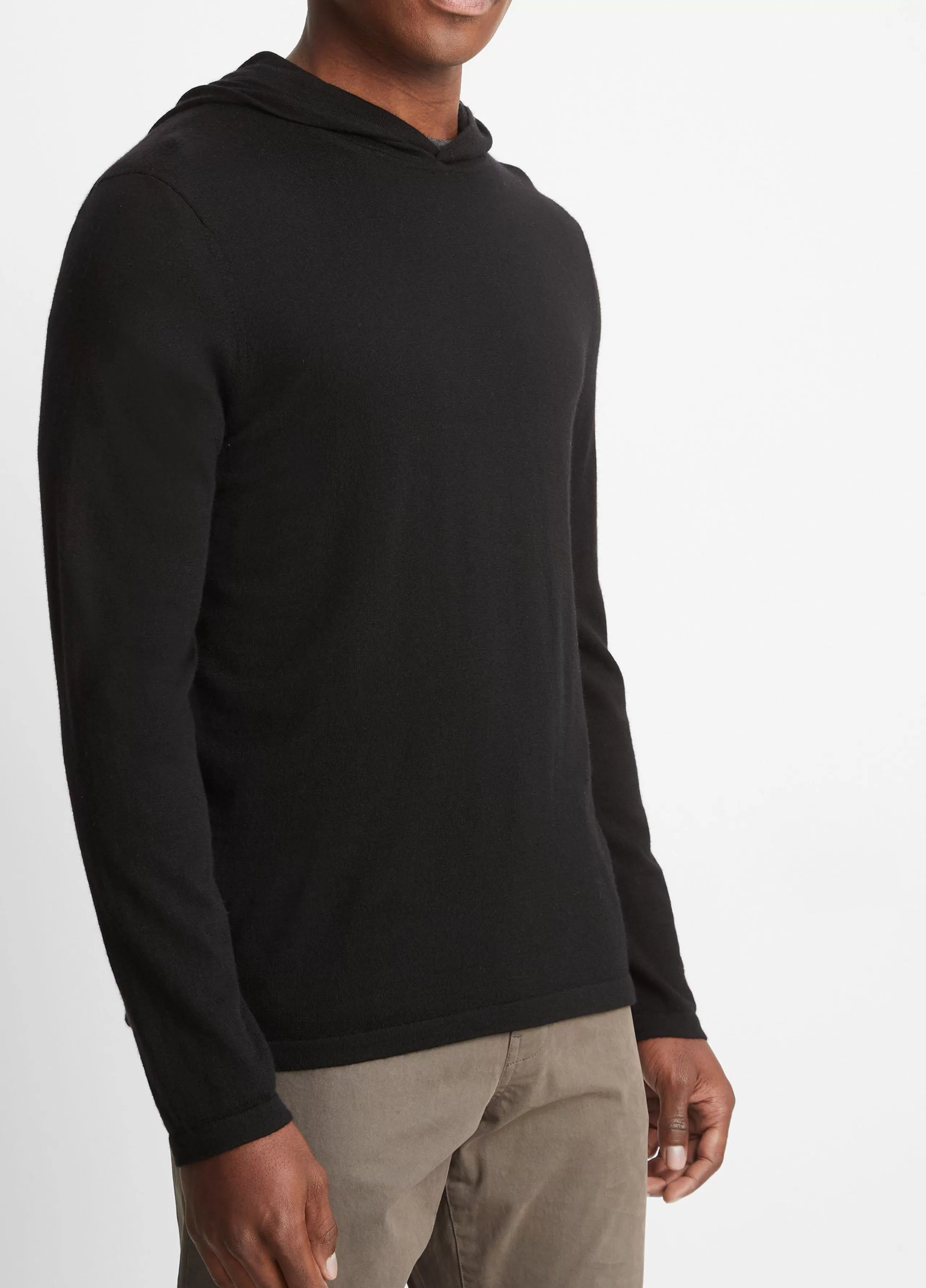 Vince Featherweight Wool Cashmere Pullover Hoodie