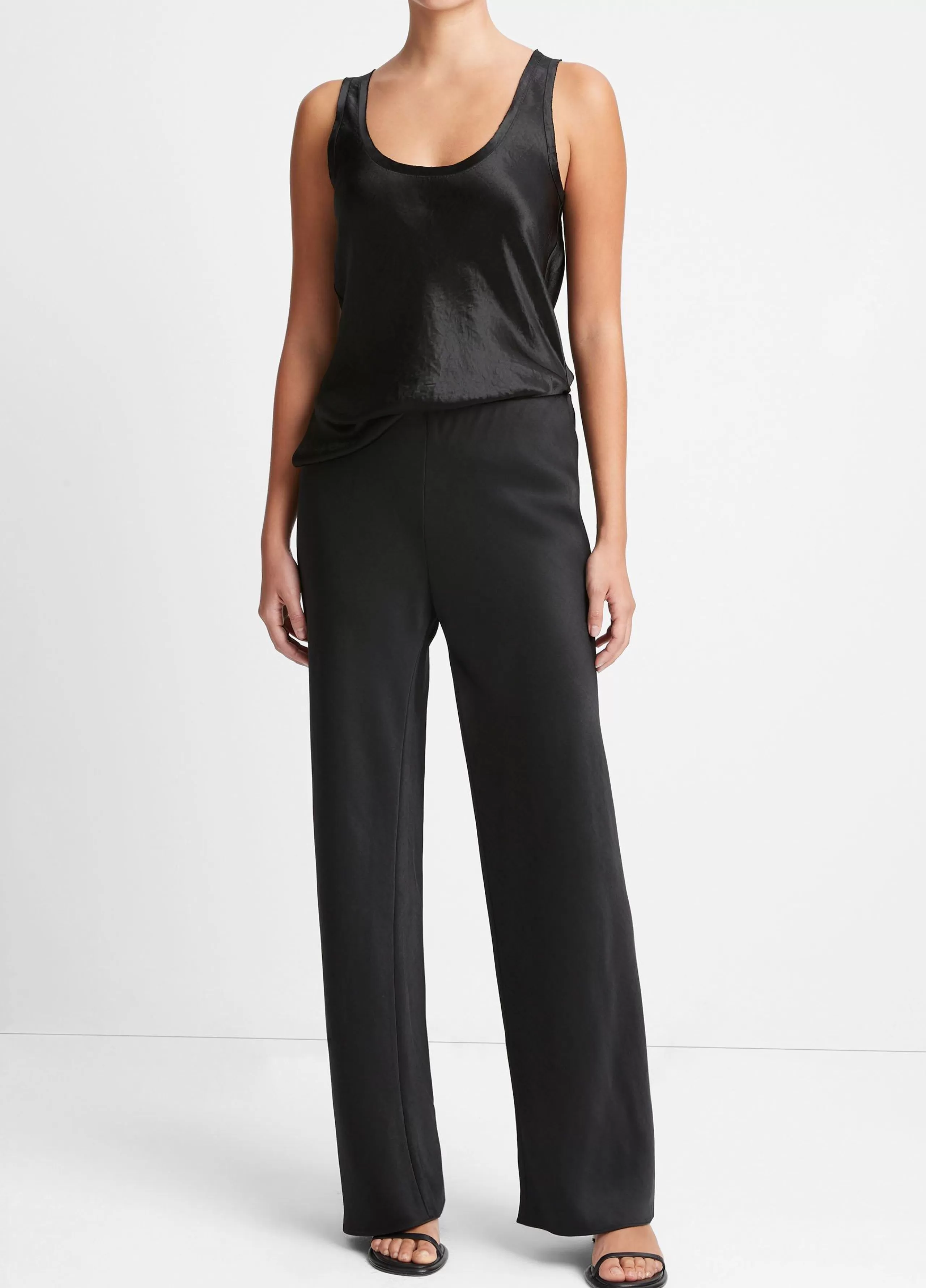 Women Vince Fluid Satin Bias Pant