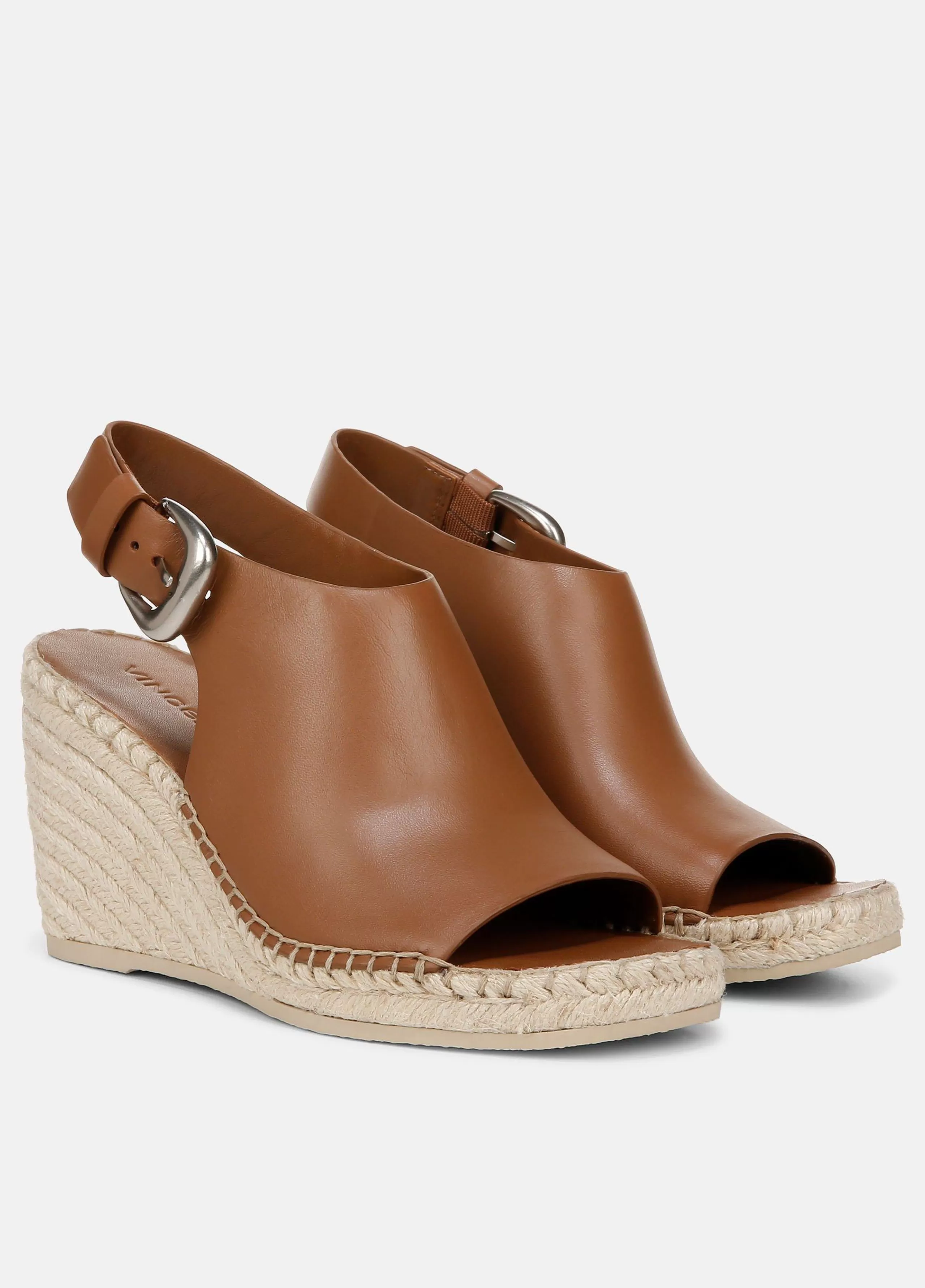 Women Vince Gabriela Leather Wedge Espadrille Sandal