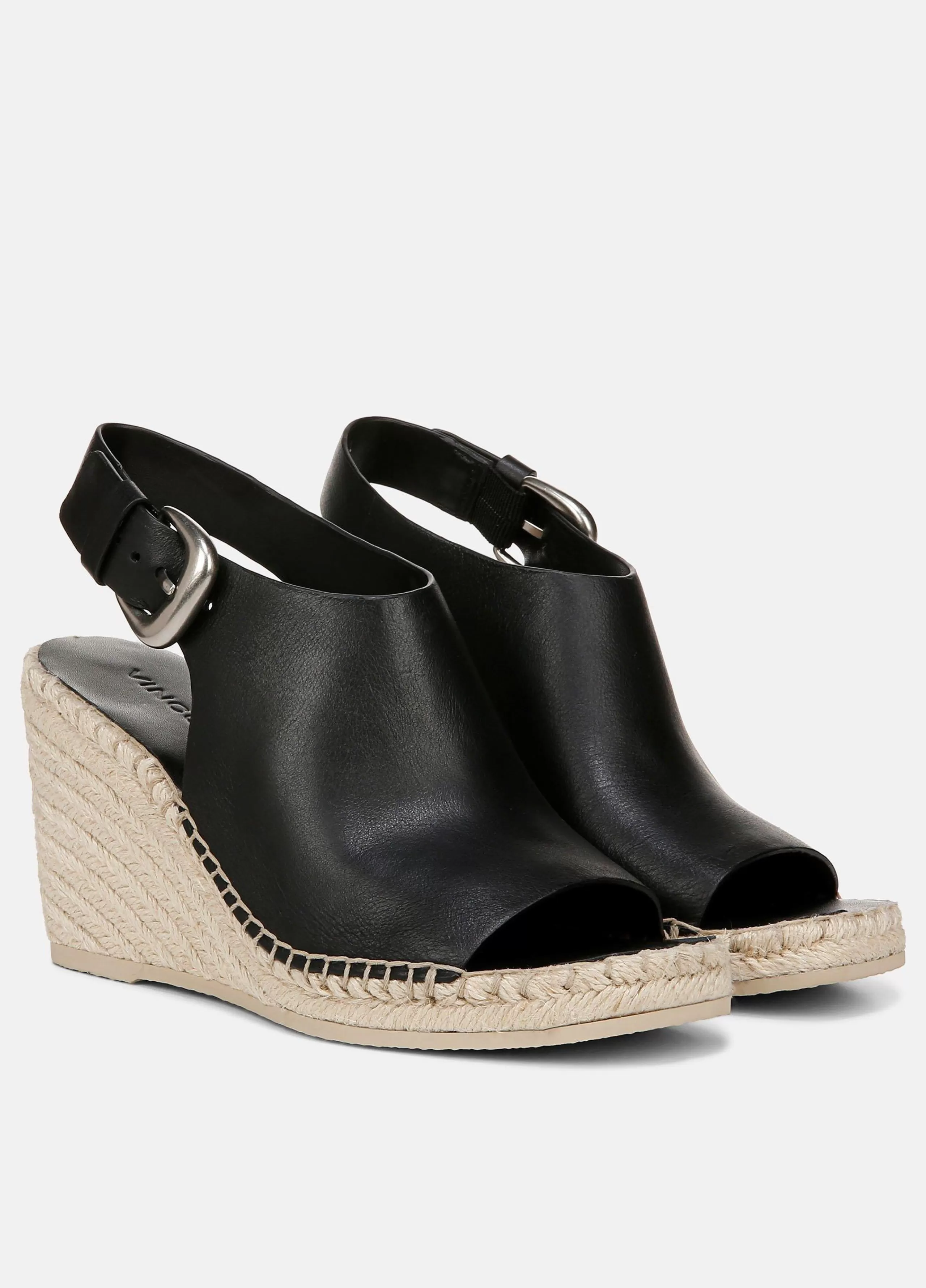 Women Vince Gabriela Leather Wedge Espadrille Sandal