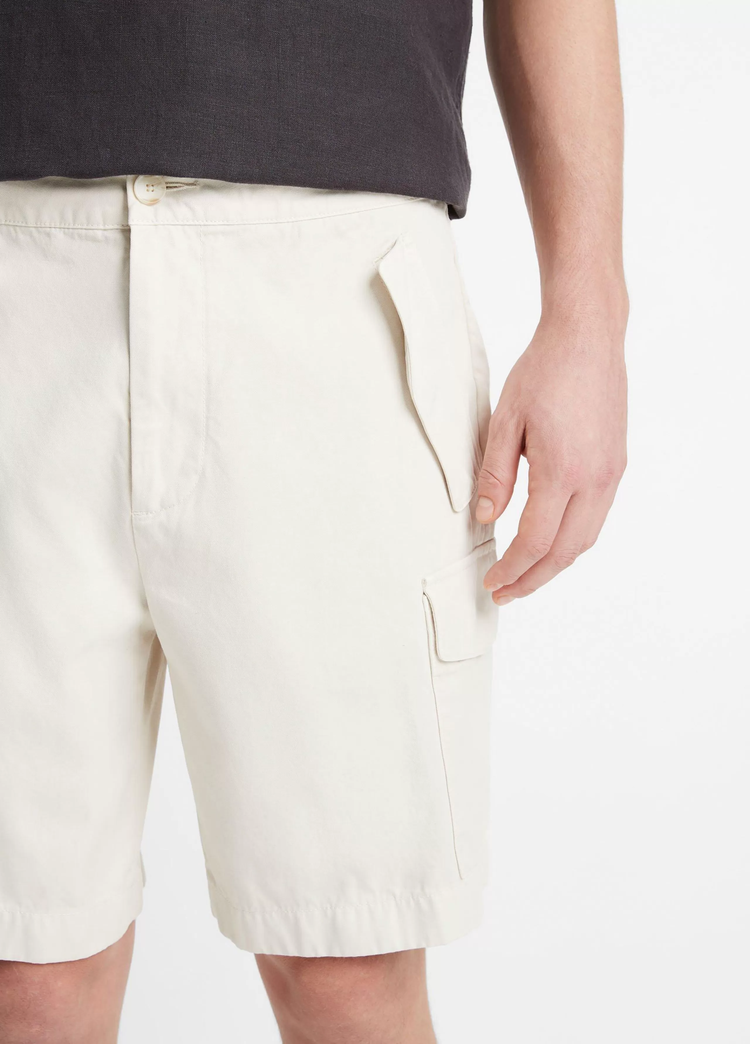 Vince Garment Dye Cotton Twill Cargo Short