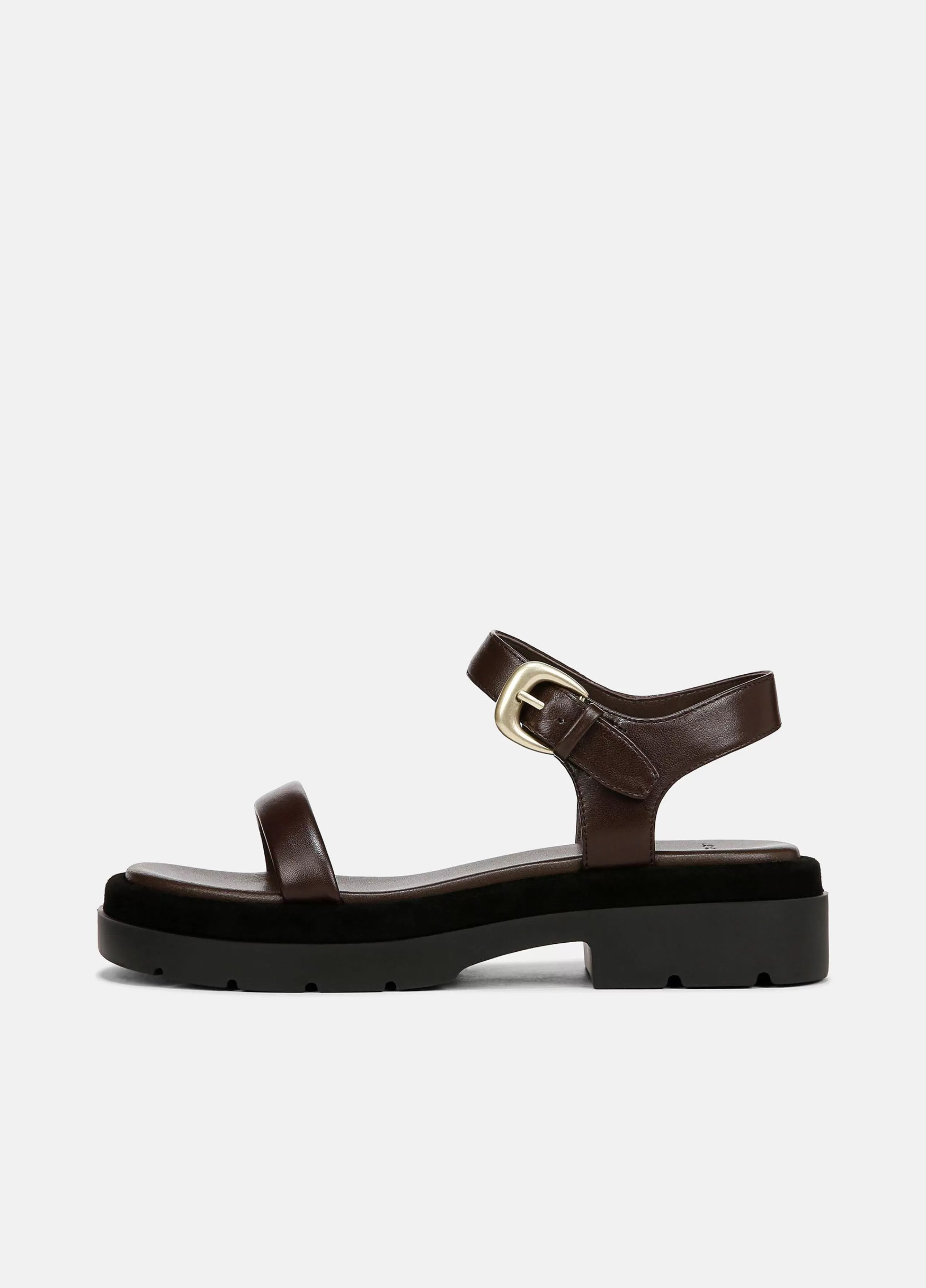 Women Vince Heloise Leather Lug-Sole Sandal