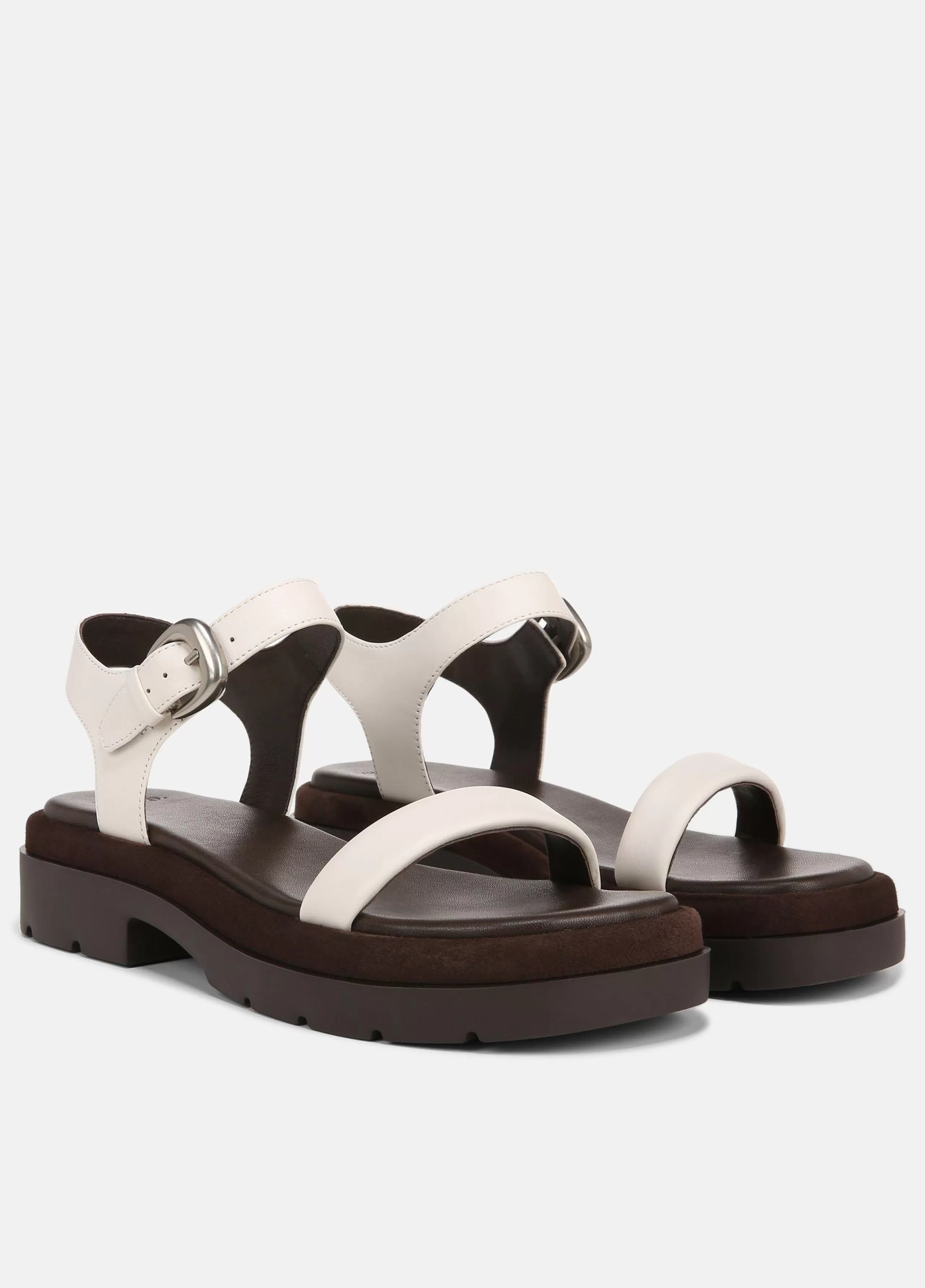 Women Vince Heloise Leather Lug-Sole Sandal