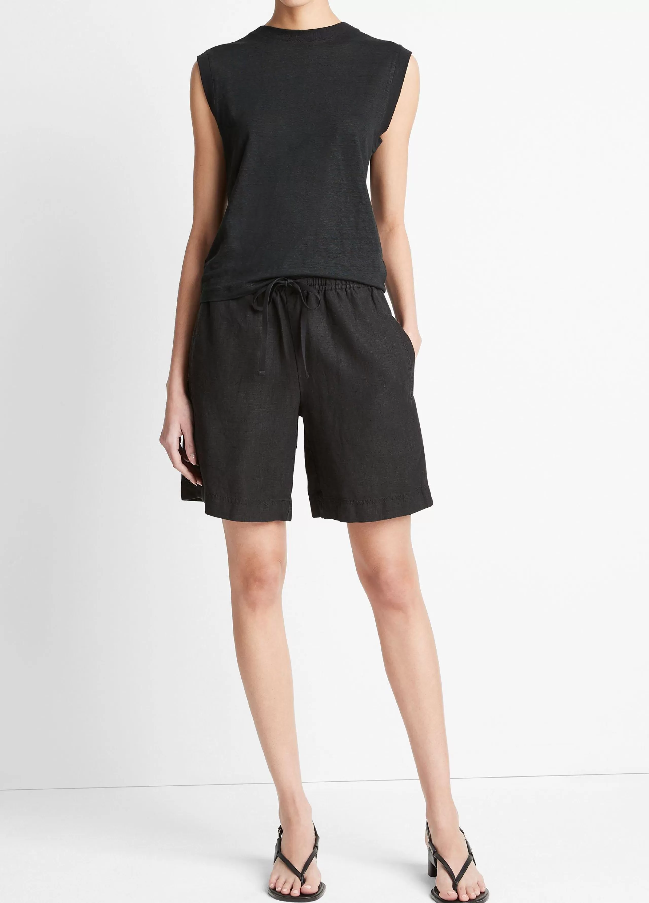 Women Vince Hemp Pull-On Short