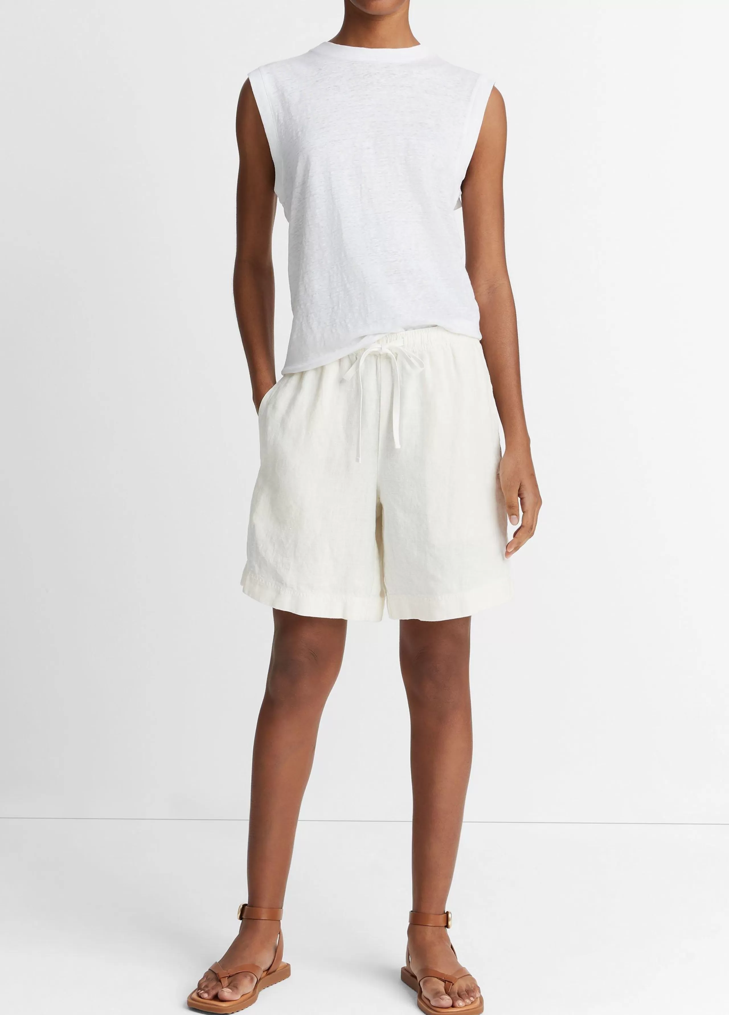 Women Vince Hemp Pull-On Short