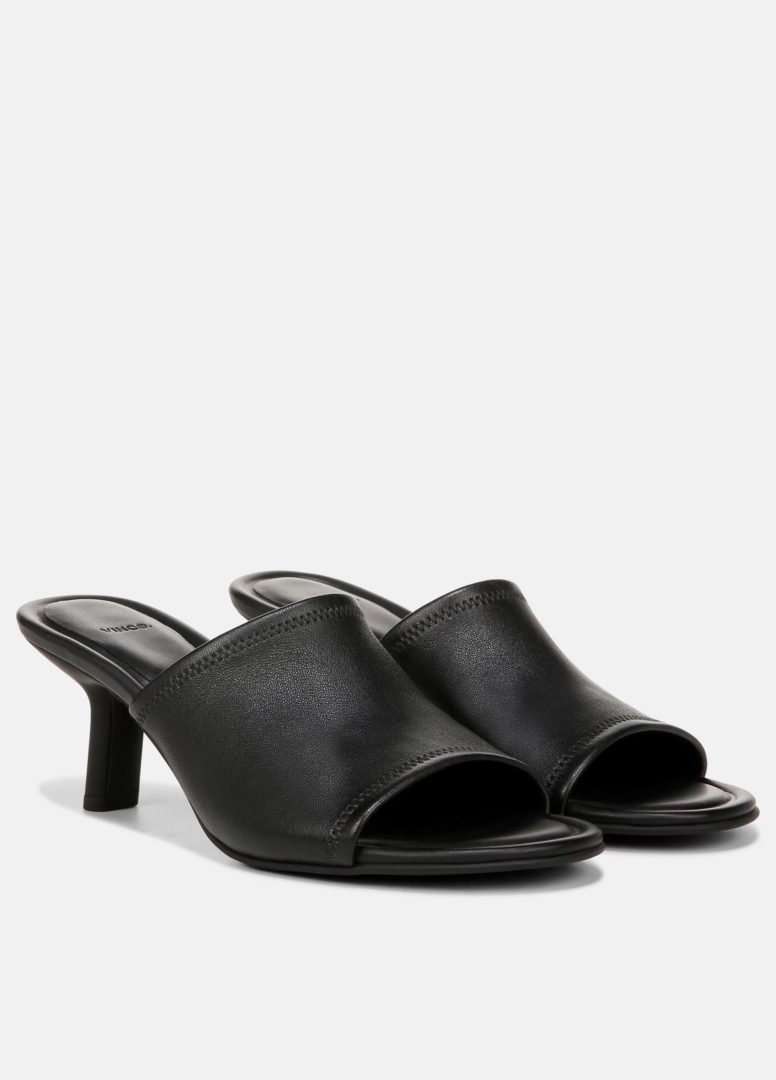 Women Vince Joan Leather Heeled Sandal