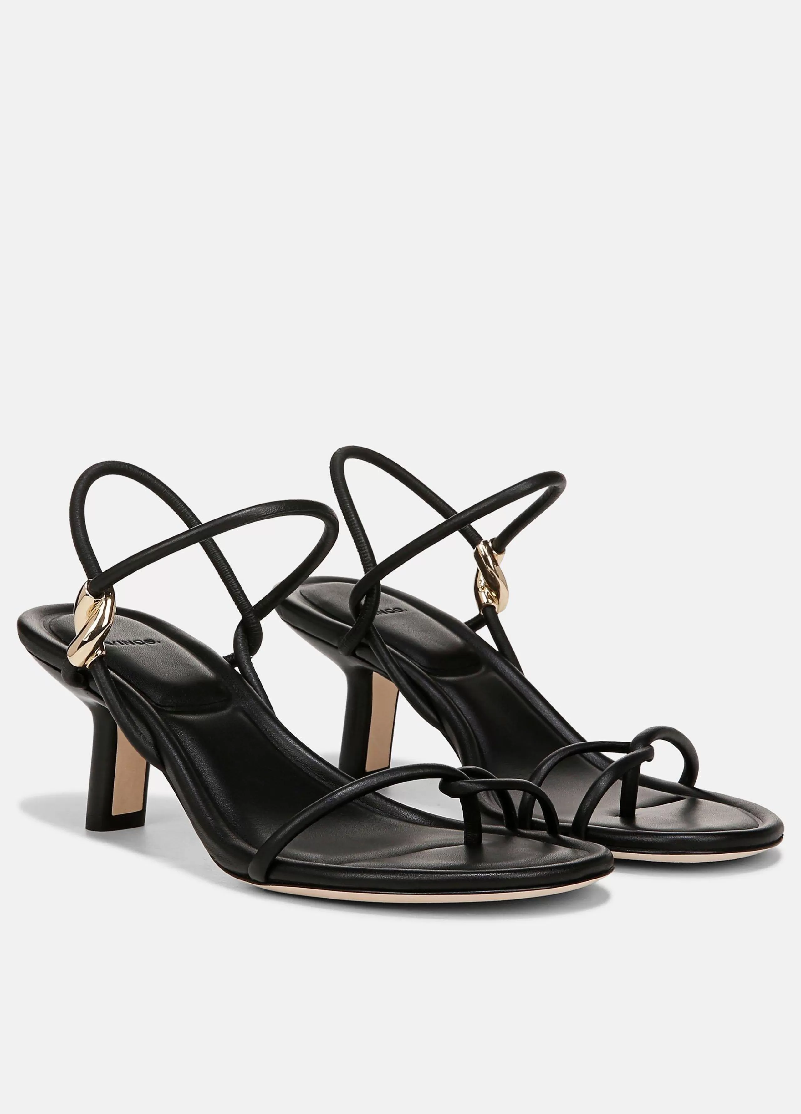 Women Vince Jolie Leather Twist Sandal