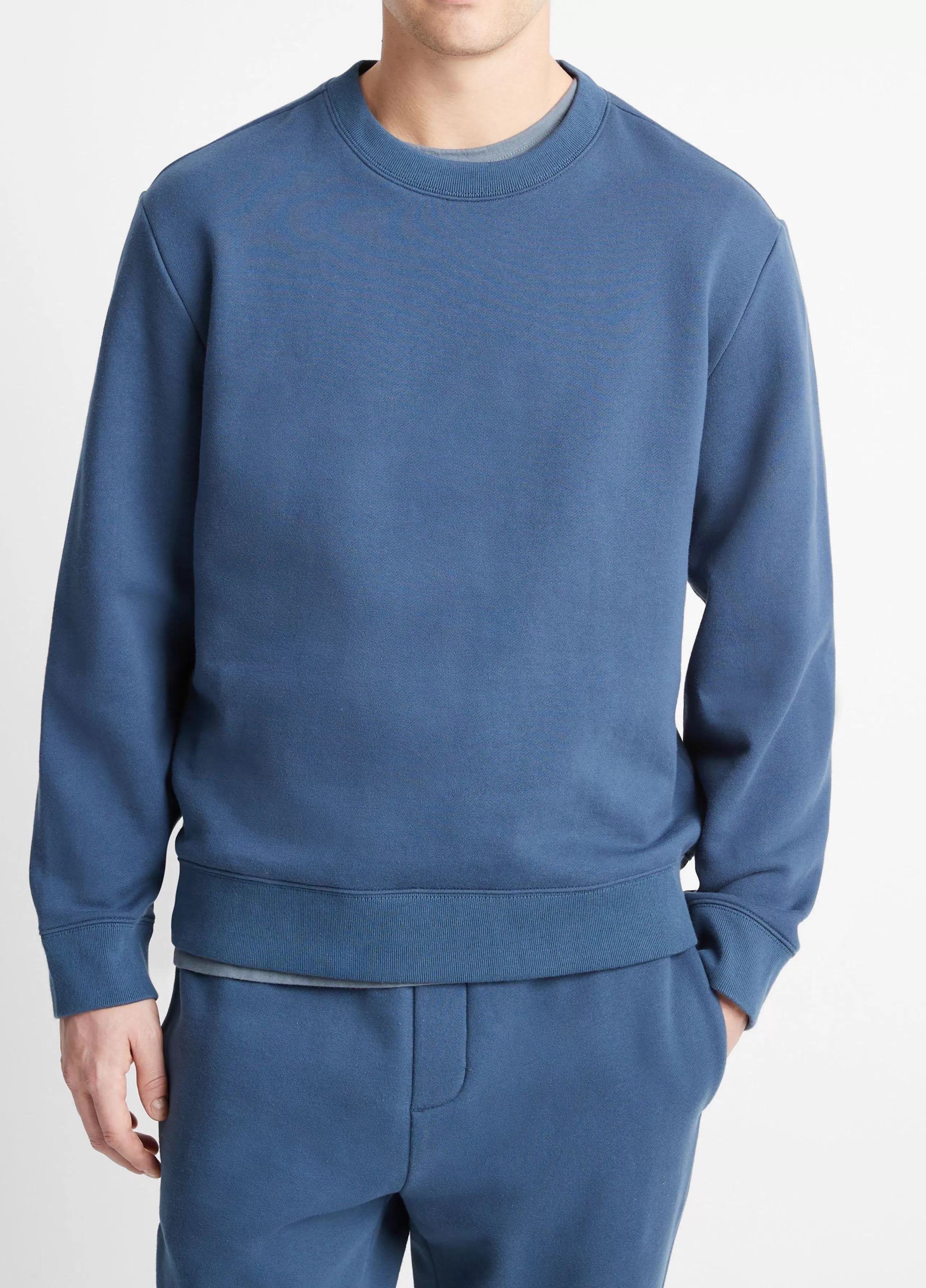 Vince Lightweight Fleece Crew Neck Pullover