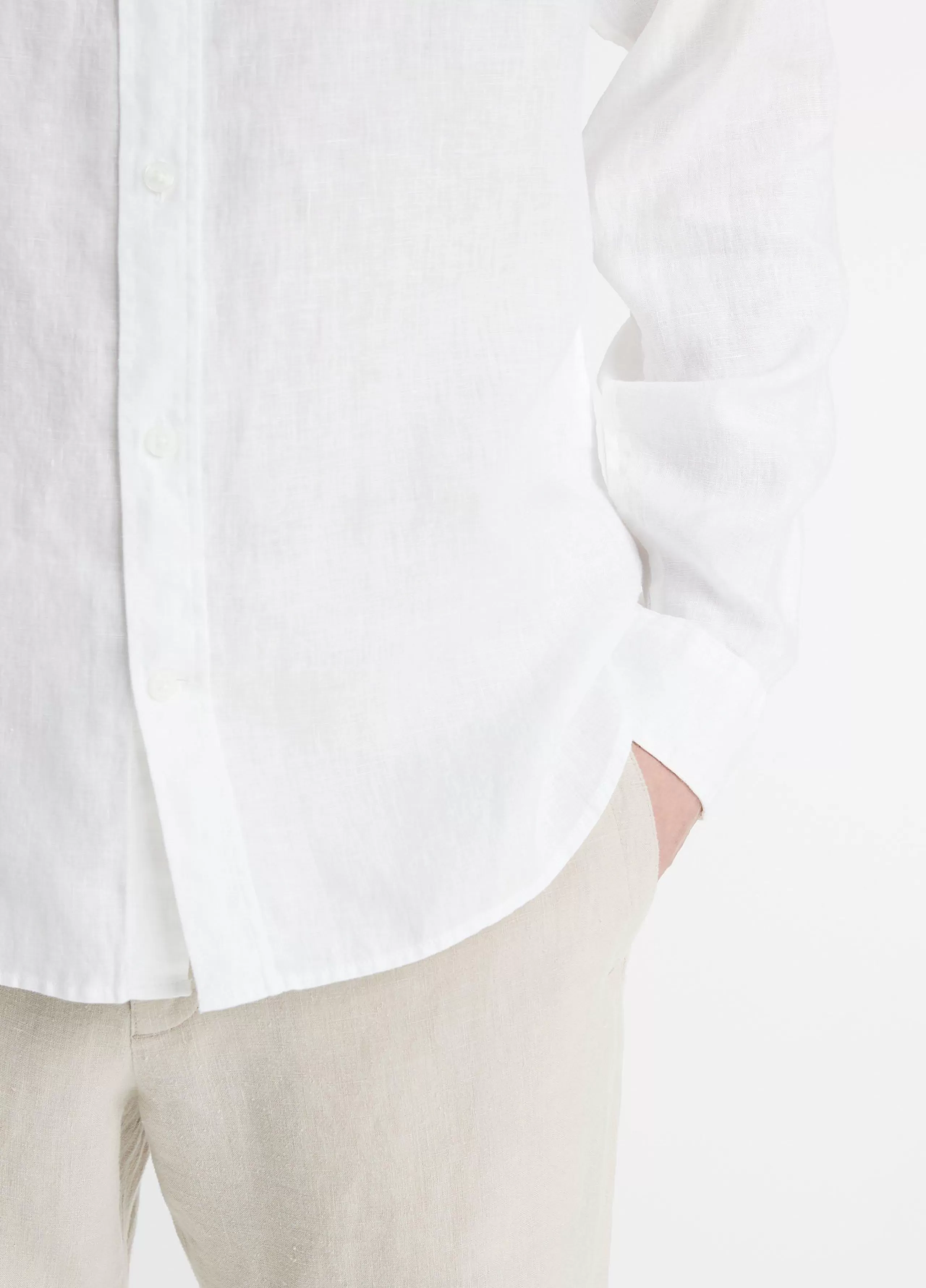 Vince Linen Long Sleeve Shirt