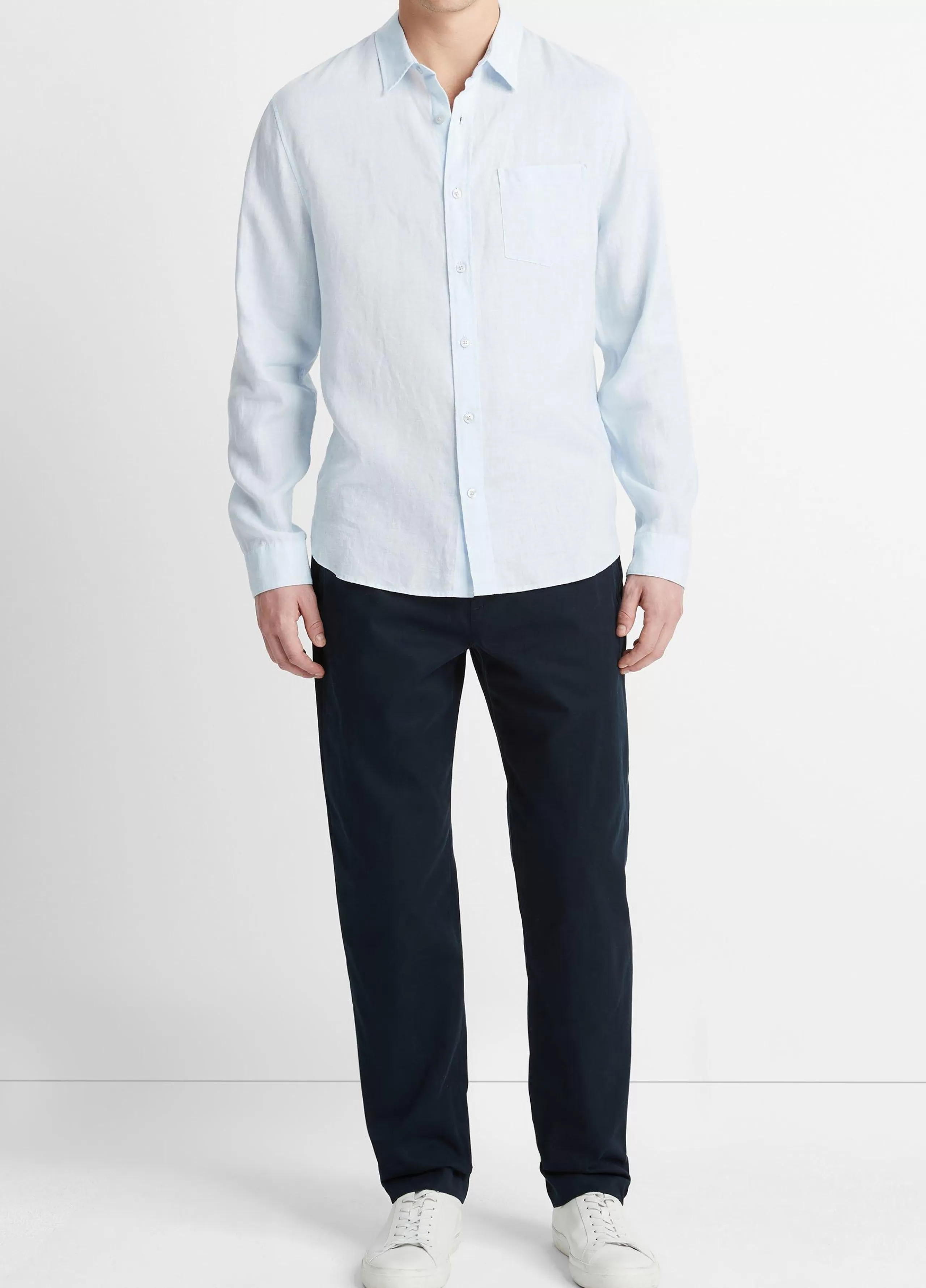 Vince Linen Long-Sleeve Shirt