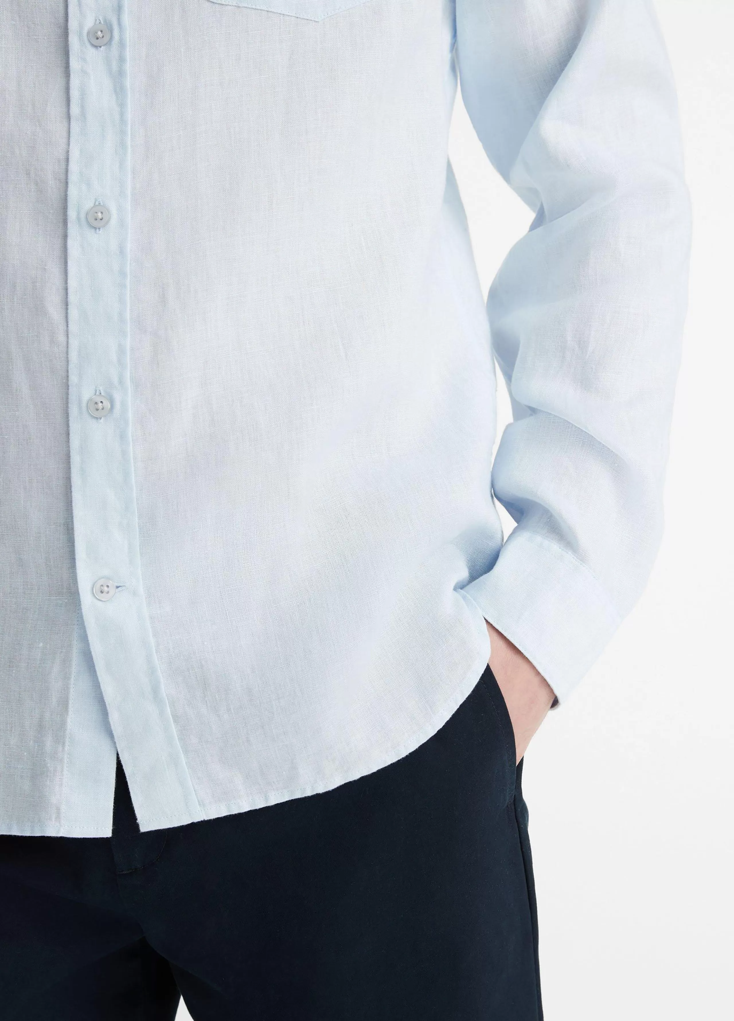 Vince Linen Long-Sleeve Shirt