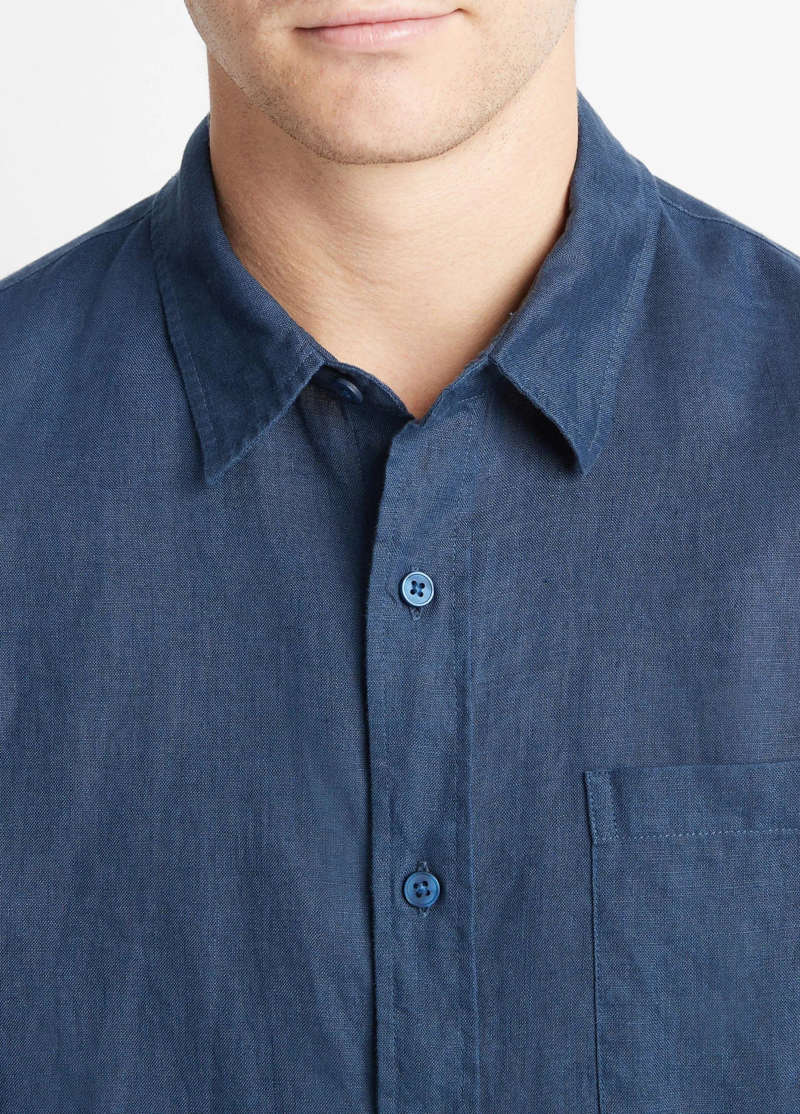 Vince Linen Long-Sleeve Shirt