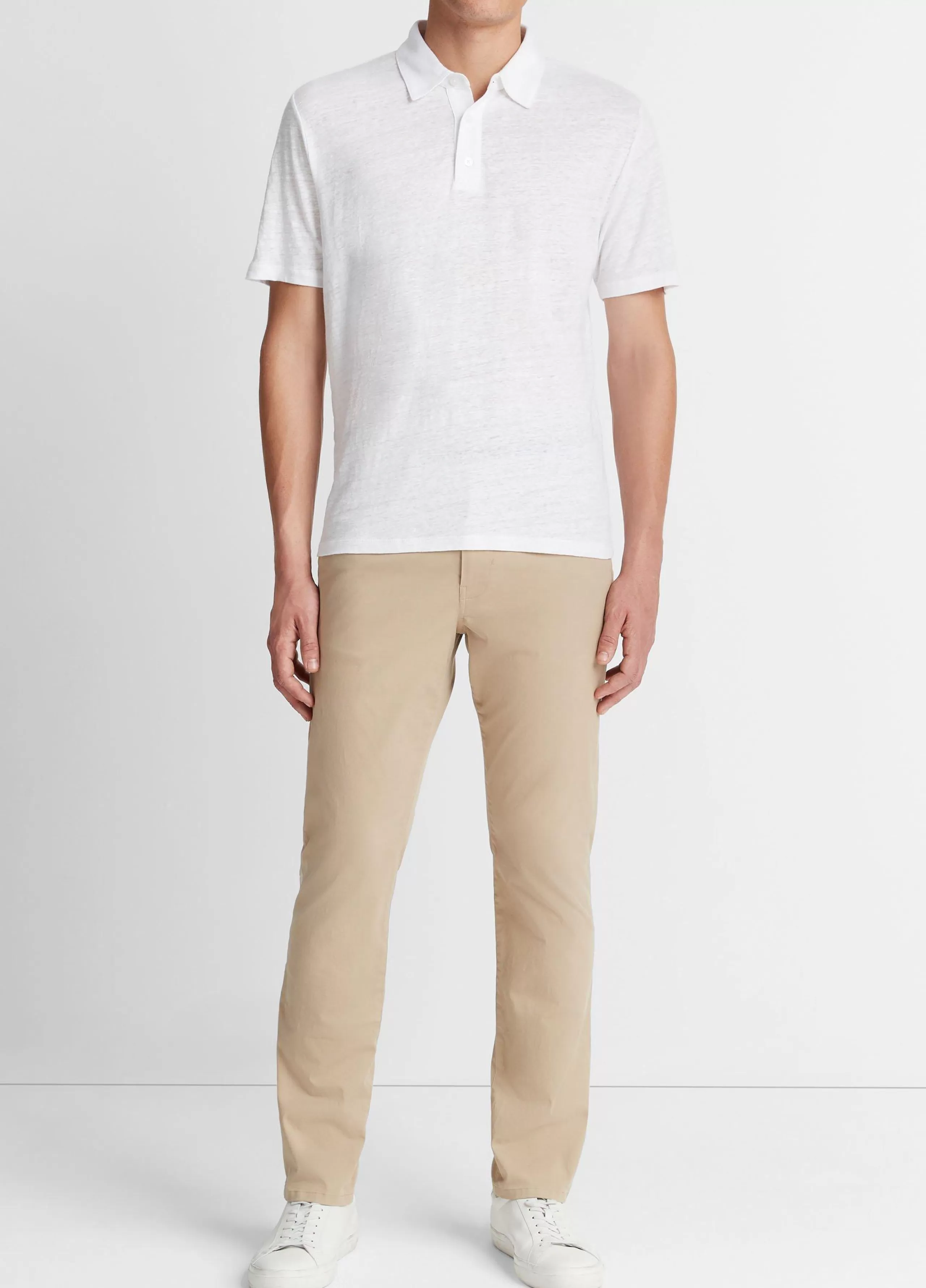 Vince Linen Polo Shirt