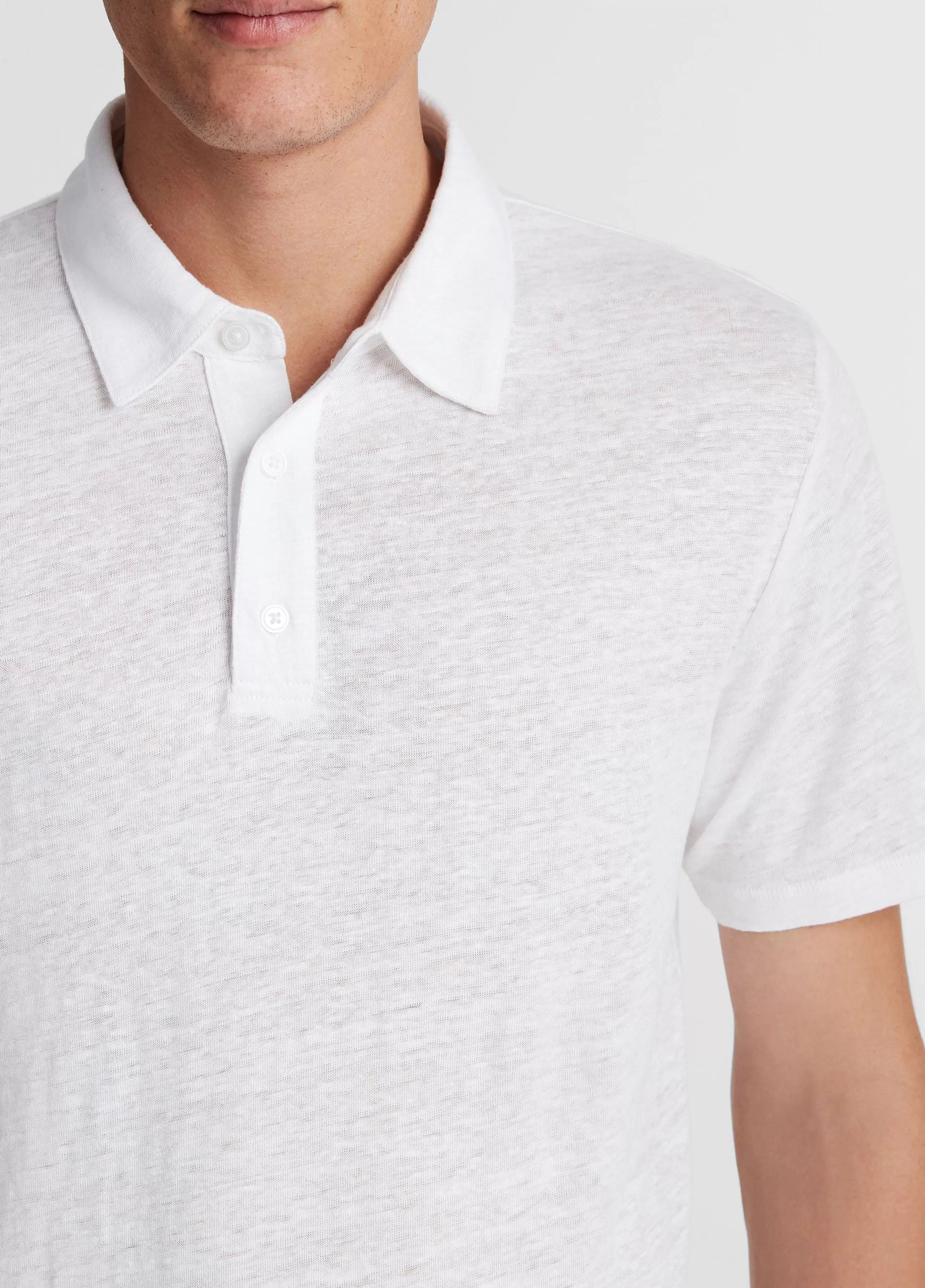 Vince Linen Polo Shirt