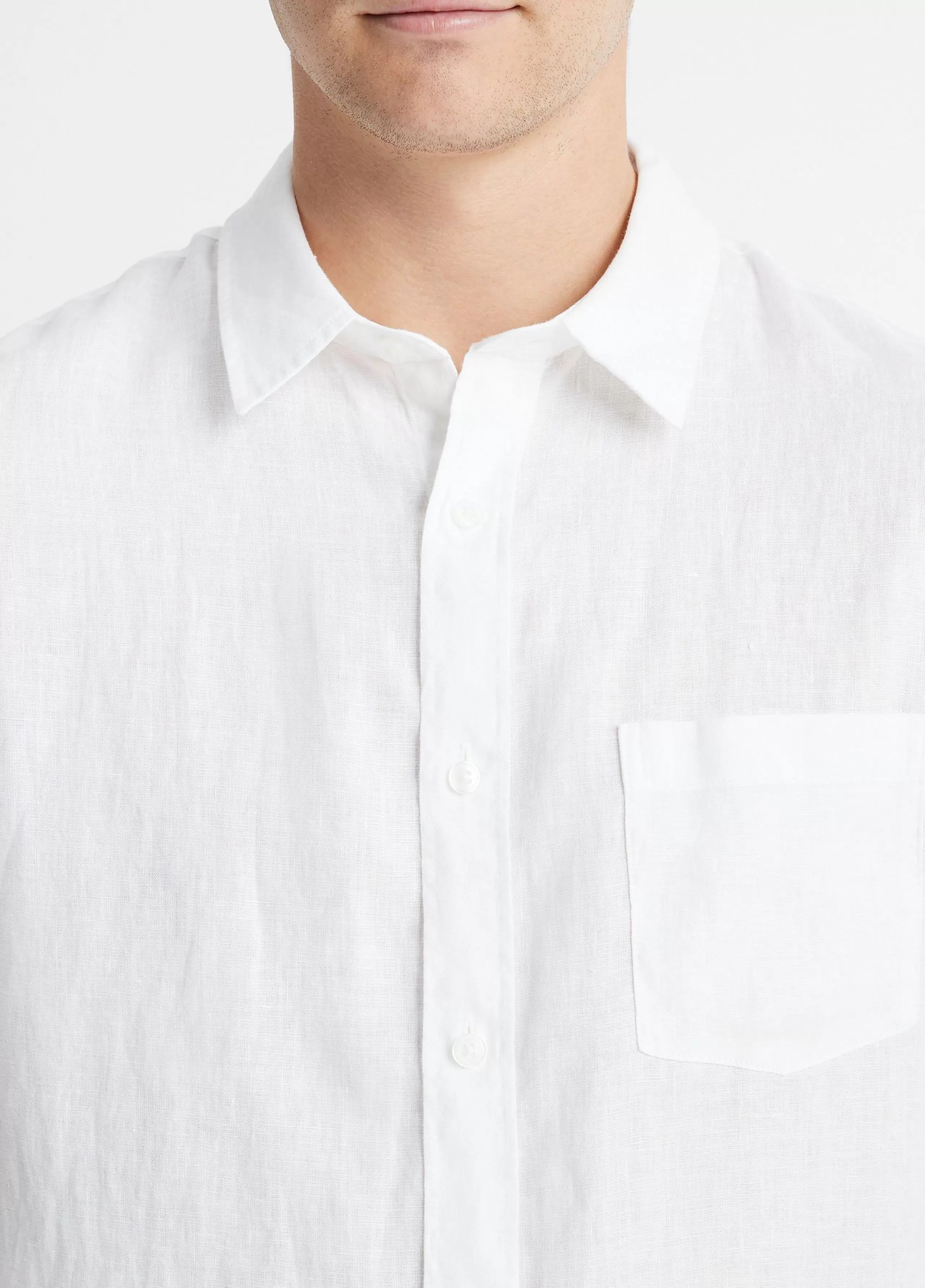 Vince Linen Short Sleeve Shirt