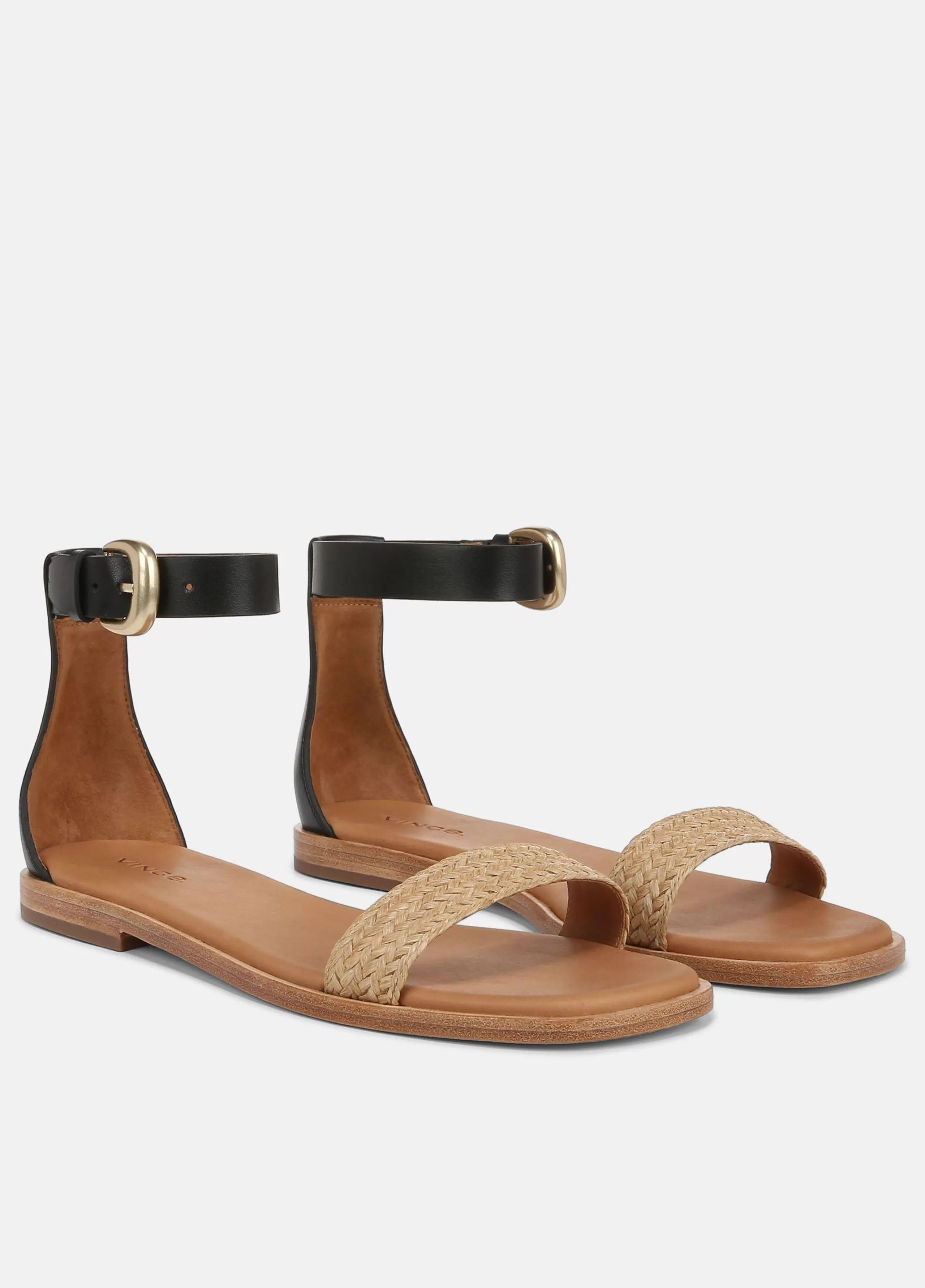 Women Vince Martina Raffia Buckle Sandal